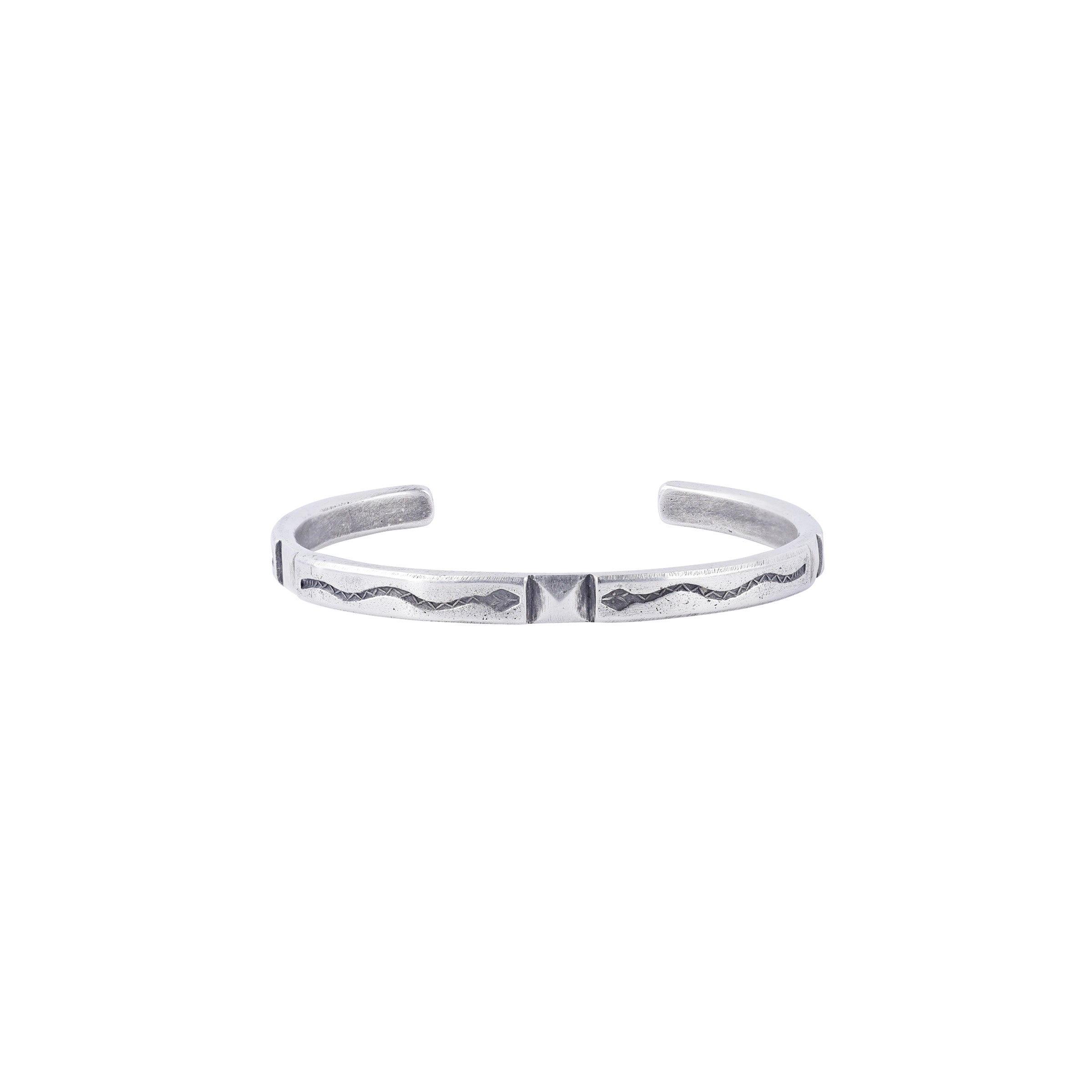 Joey Falcon Silver Snake Cuff