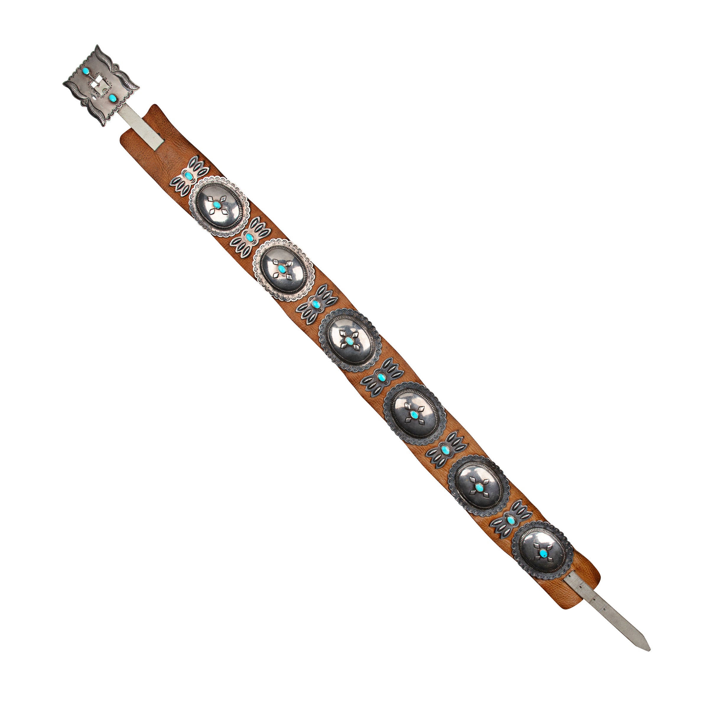 Vintage Roger Skeets Concho Belt