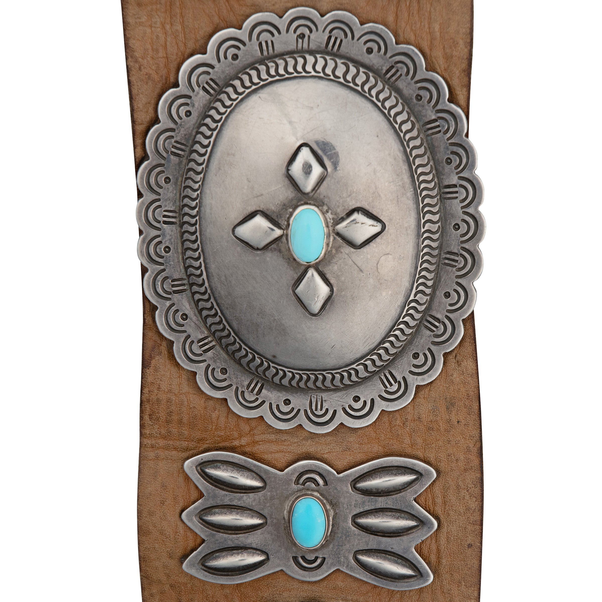 Vintage Roger Skeets Concho Belt