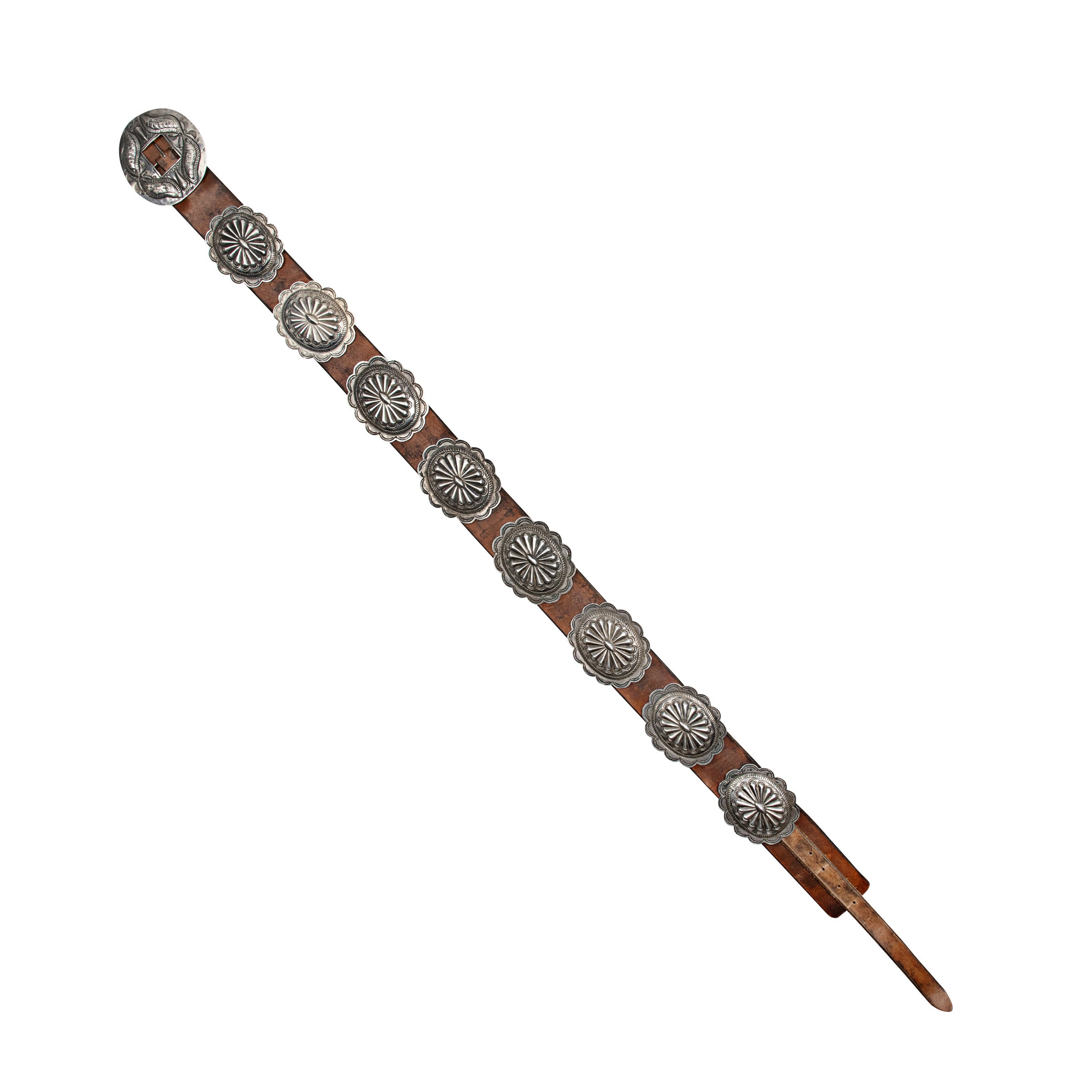 Vintage Repoussé Concho Belt