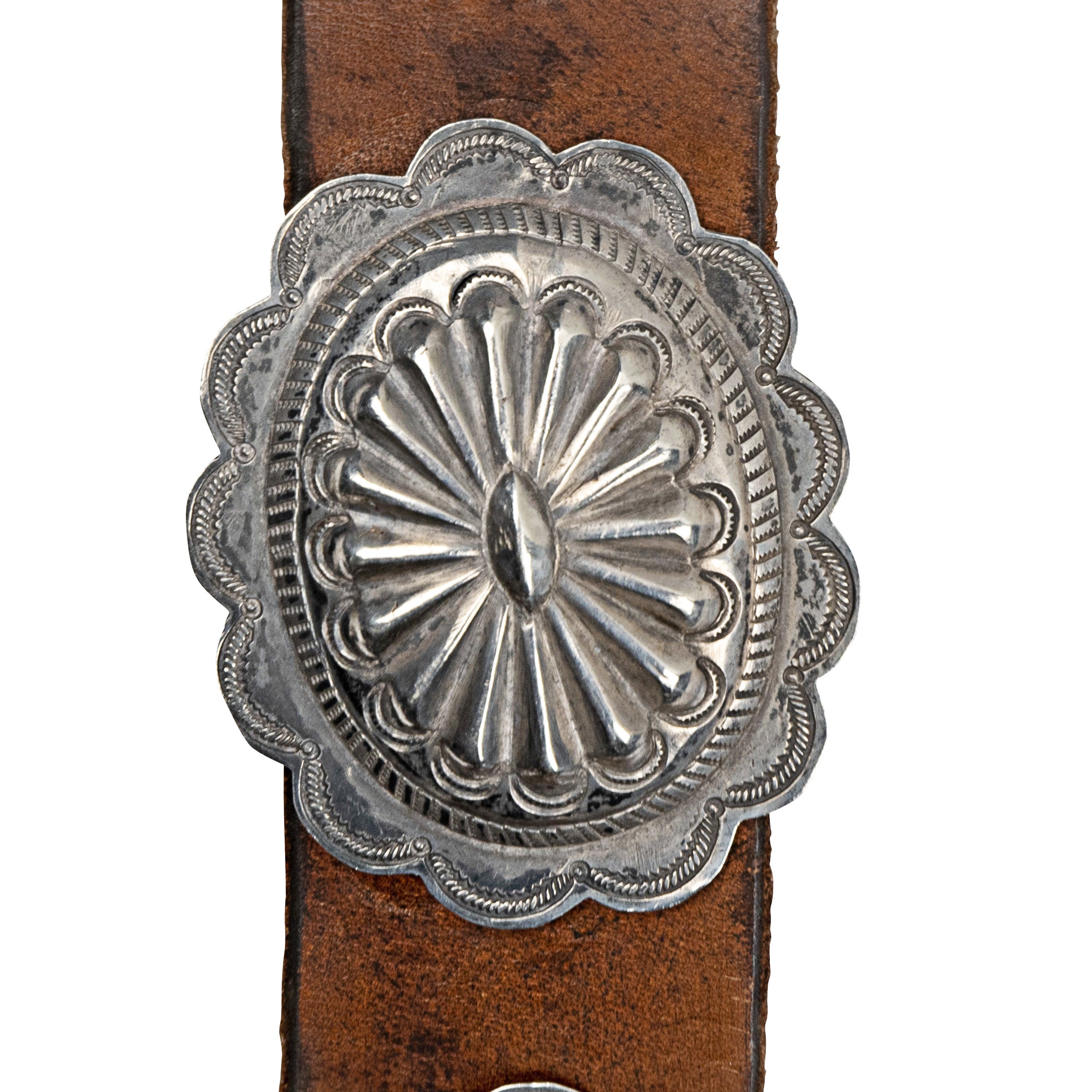 Vintage Repoussé Concho Belt