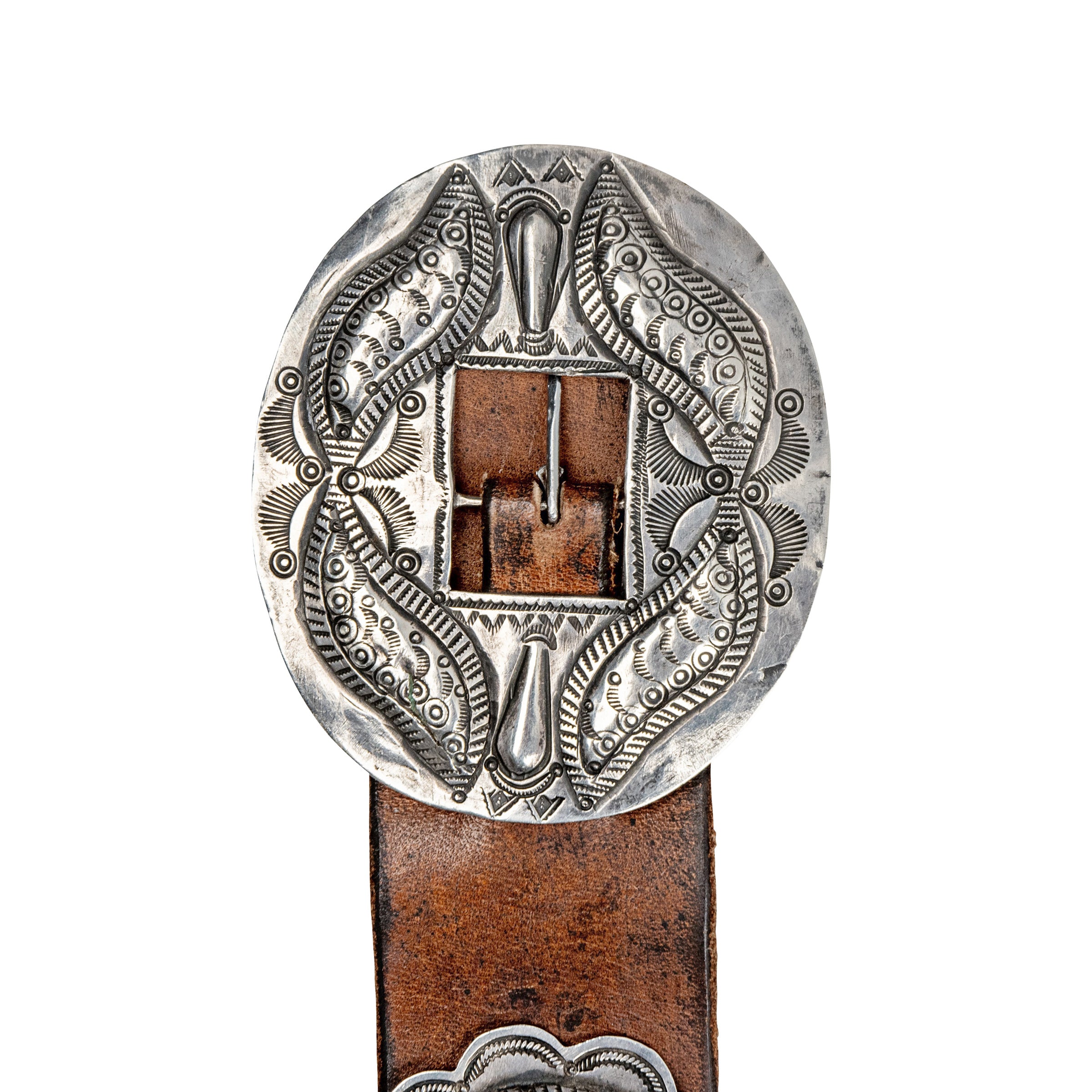 Vintage Repoussé Concho Belt