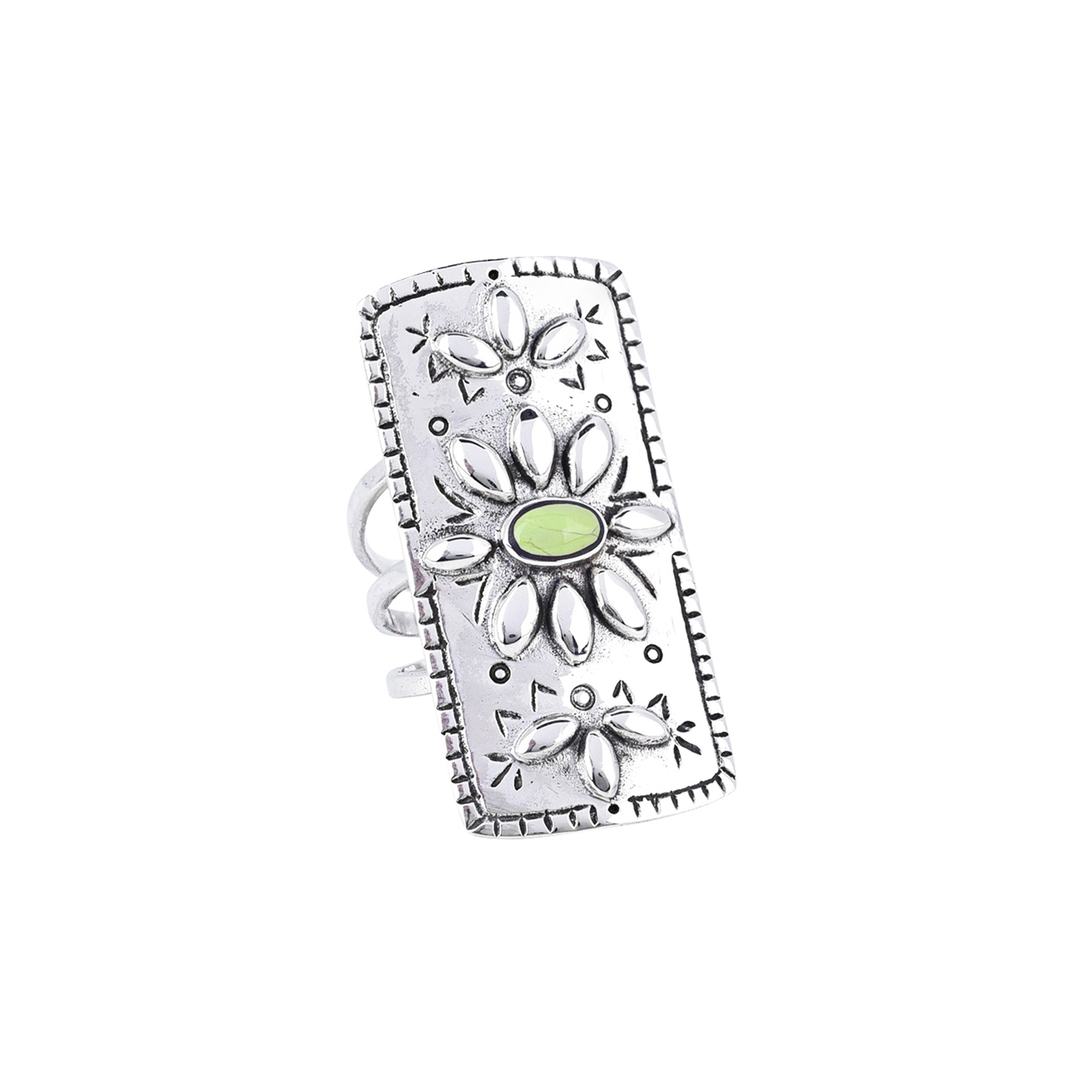 Nomad Blossom Shield Ring