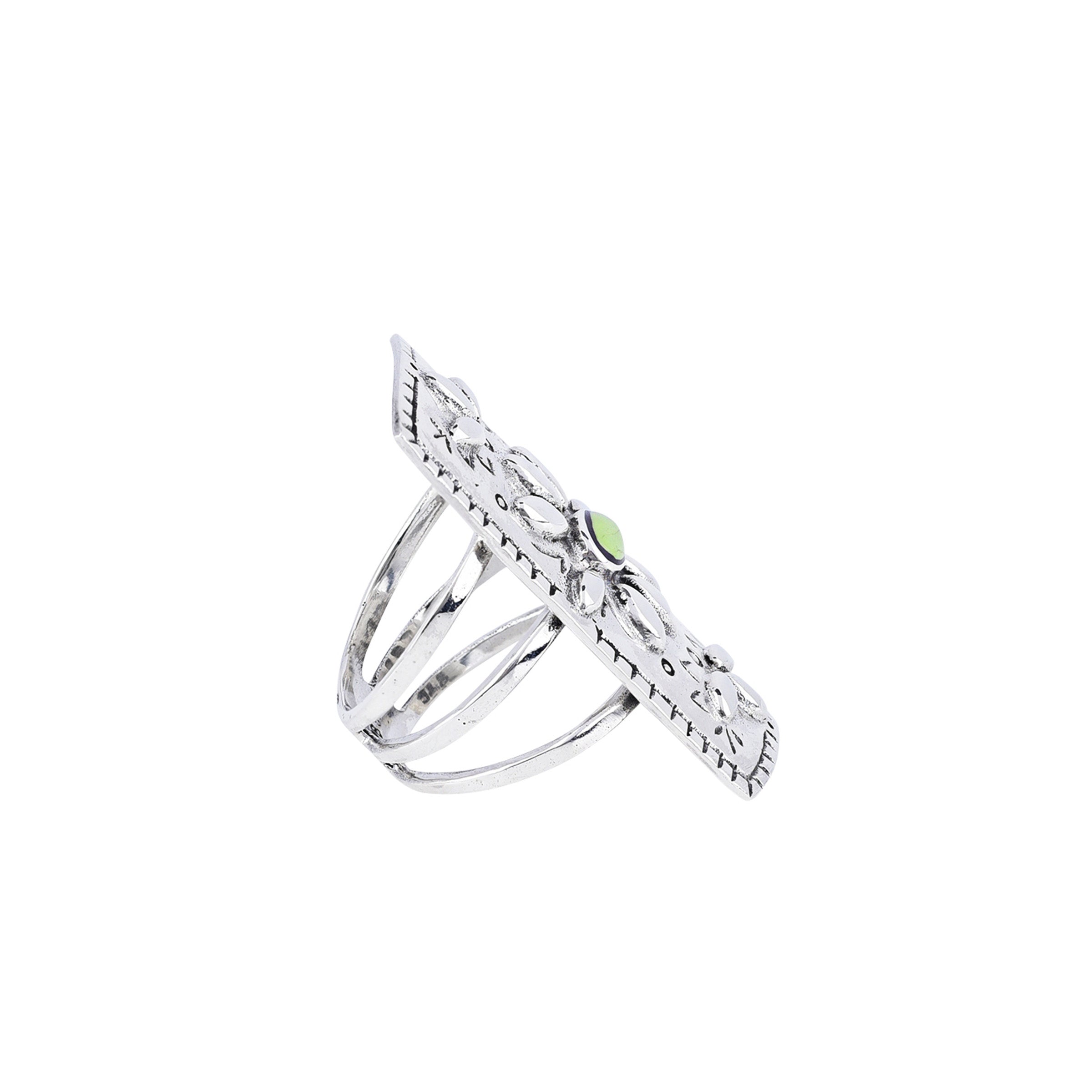 Nomad Blossom Shield Ring