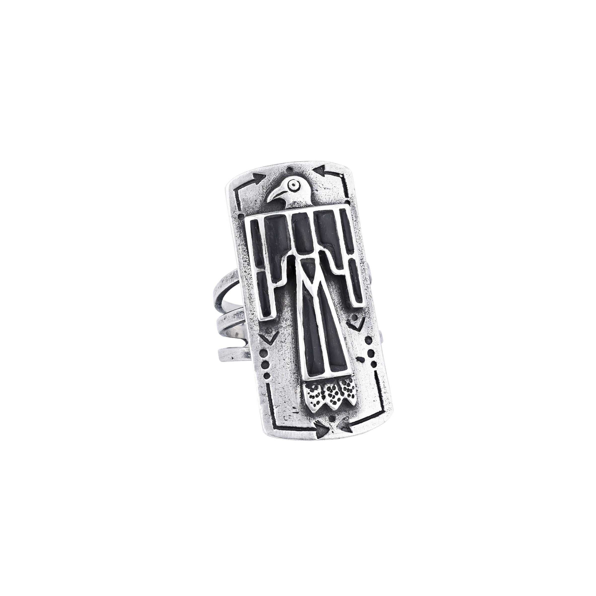 Nomad Rising Bird Shield Ring