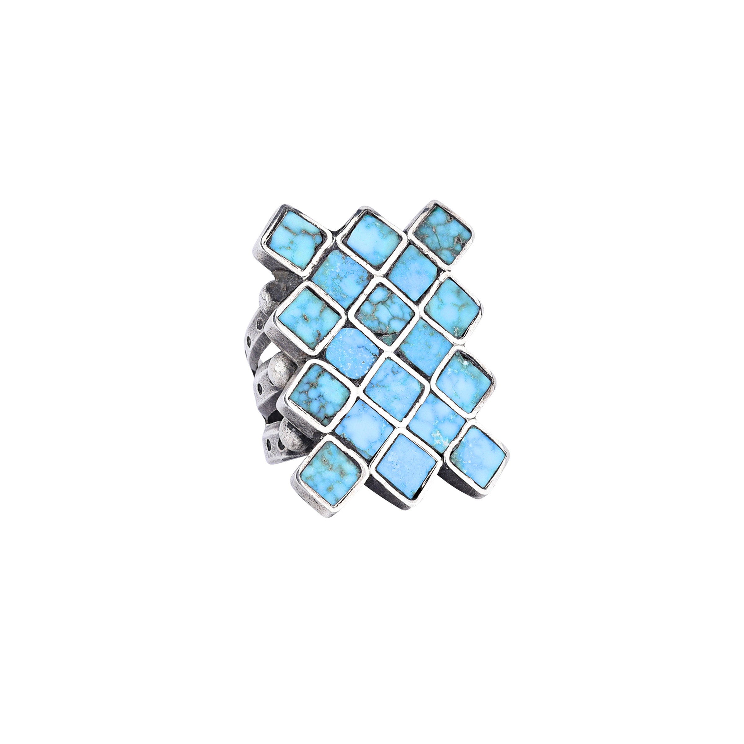 Jock Favour Turquoise Inlay Ring