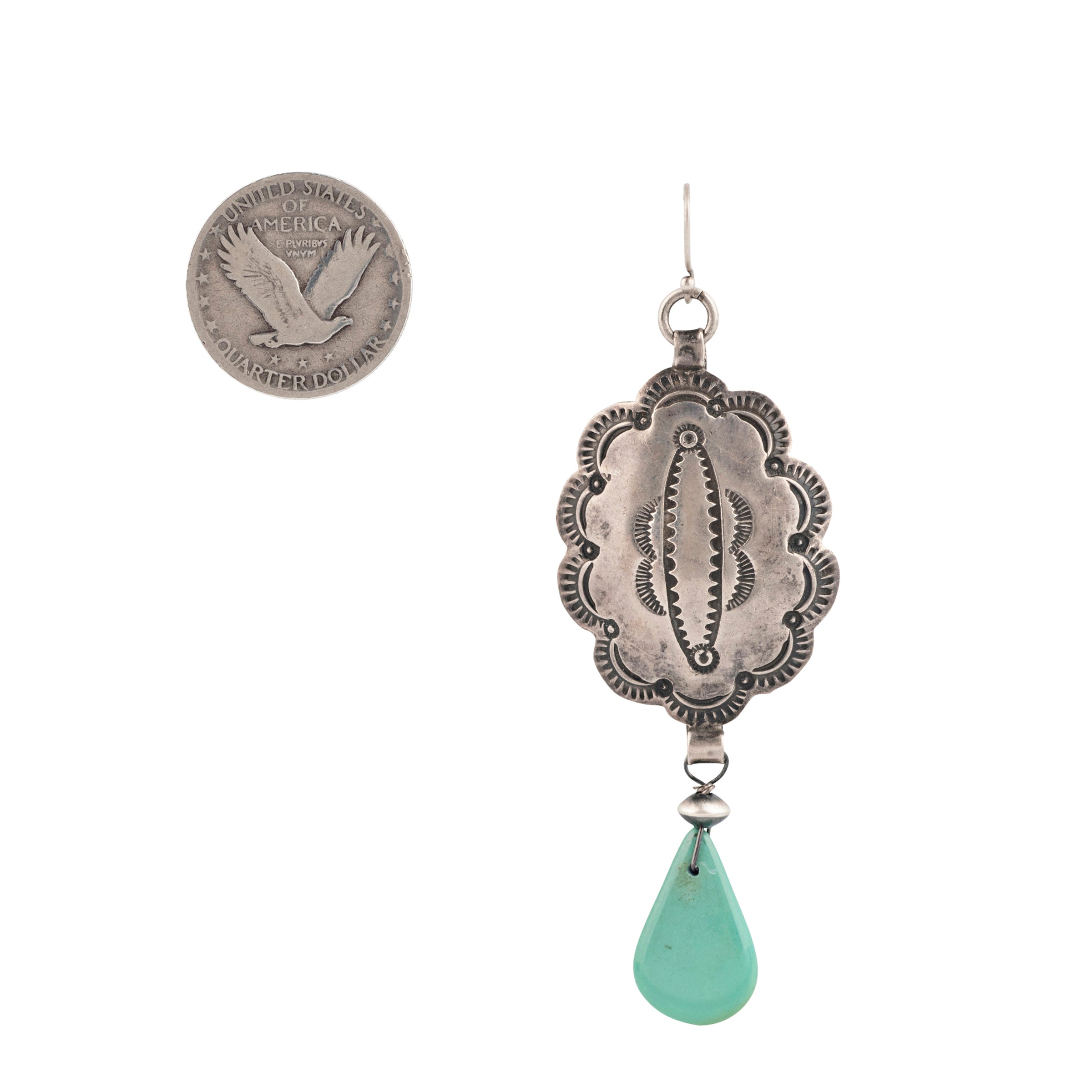 Revival Mystic Mesa Earrings, sterling silver, turquoise, accessory, dangle, made in USA