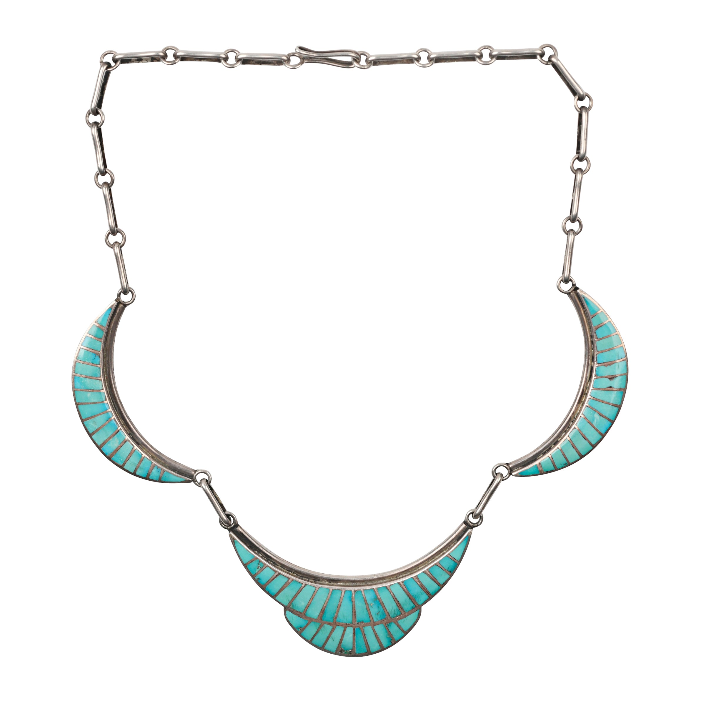 Vintage Zuni Choker, turquoise, native, made in USA, statement, necklace