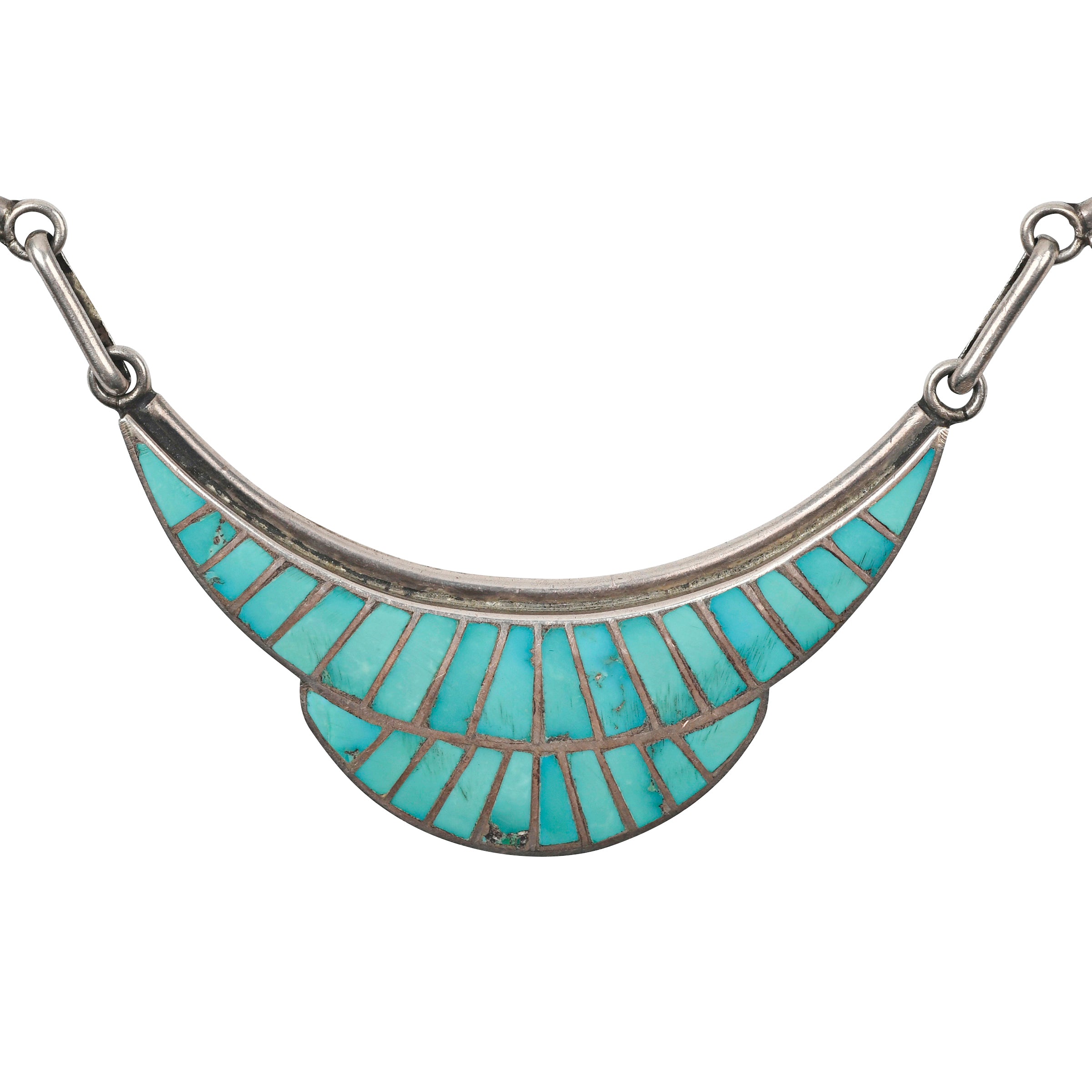 Vintage Zuni Choker, turquoise, native, made in USA, statement, necklace