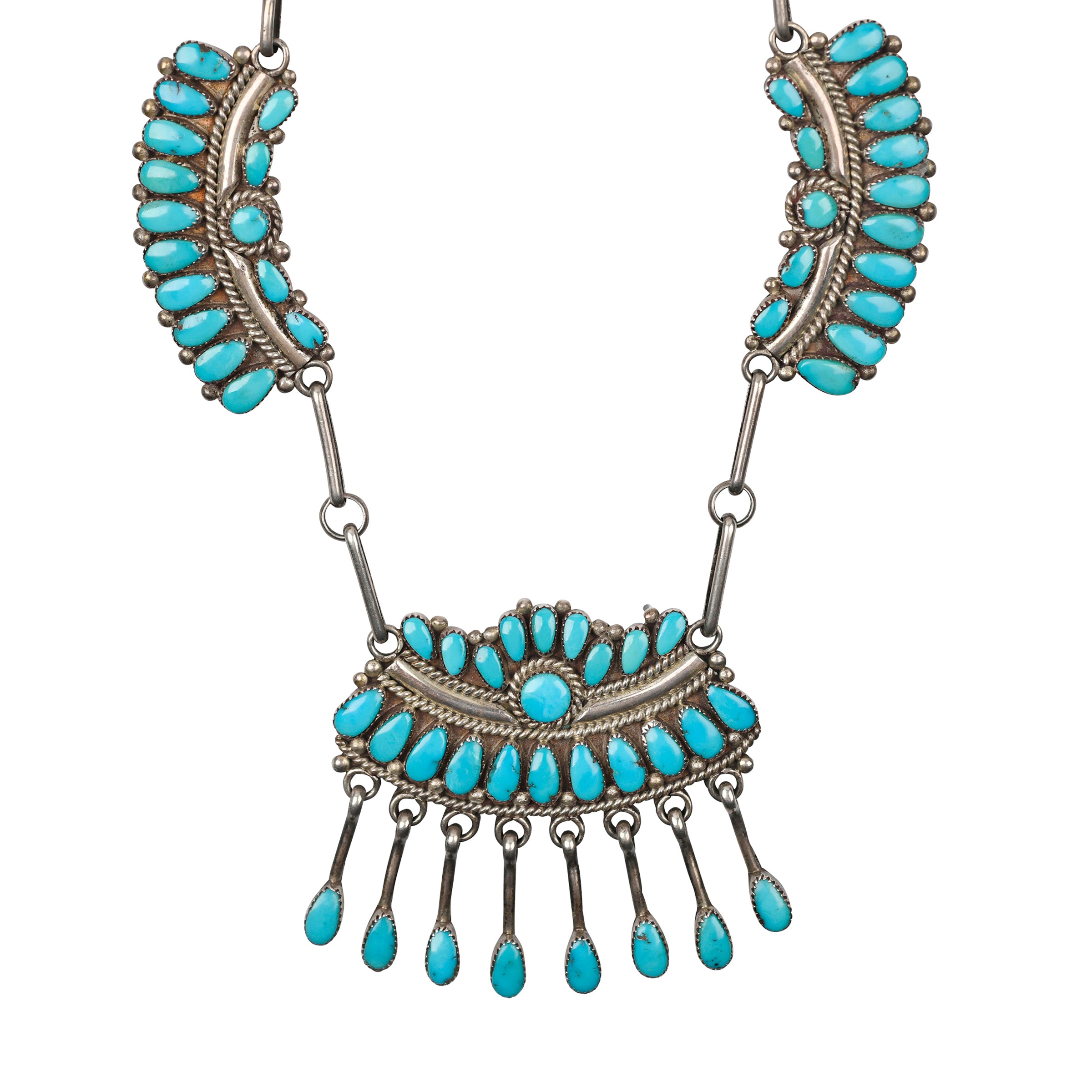 Vintage Alice Quam Choker, necklace, turquoise, collector's piece, made in USA, native, statement