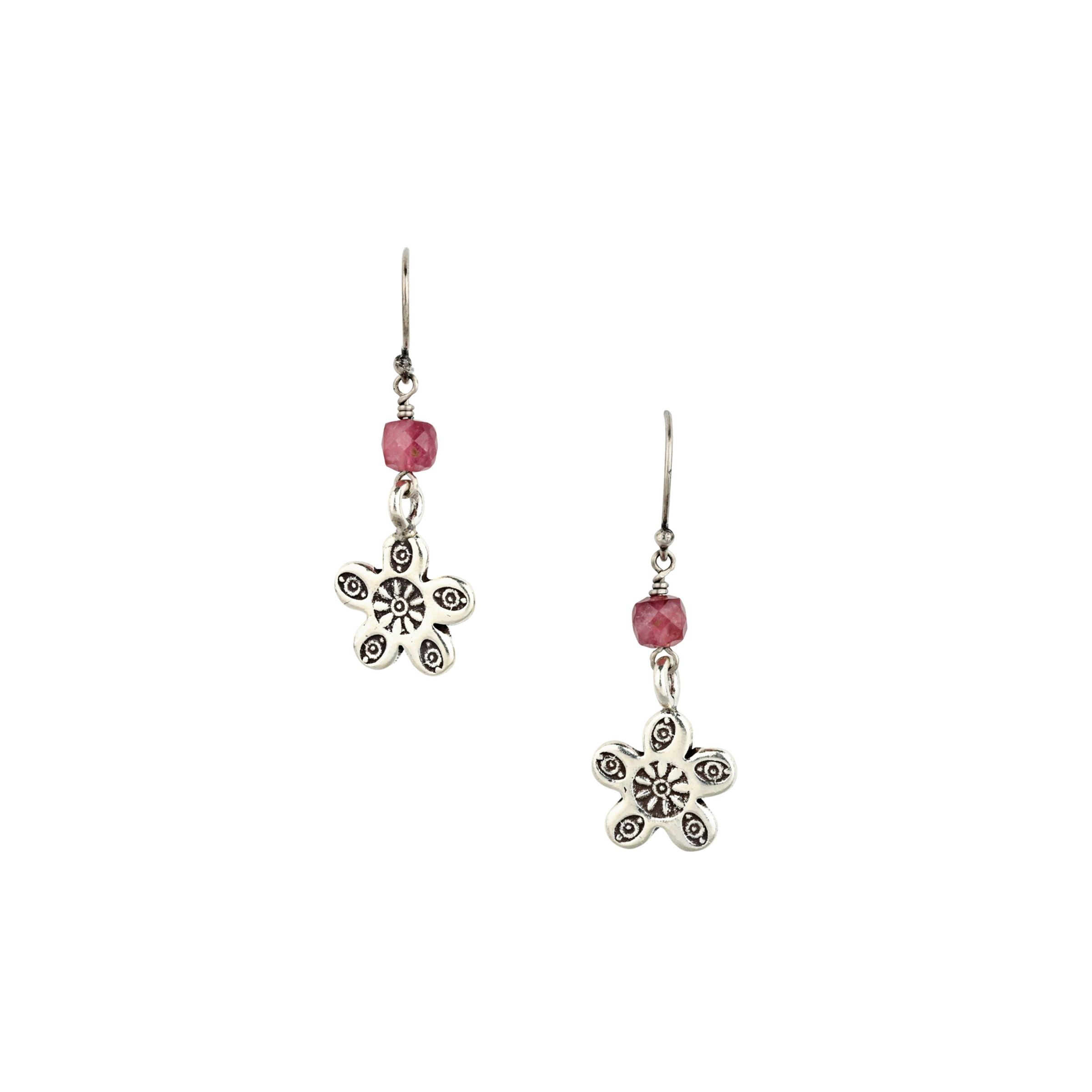 Pink Blossom Drop Earrings