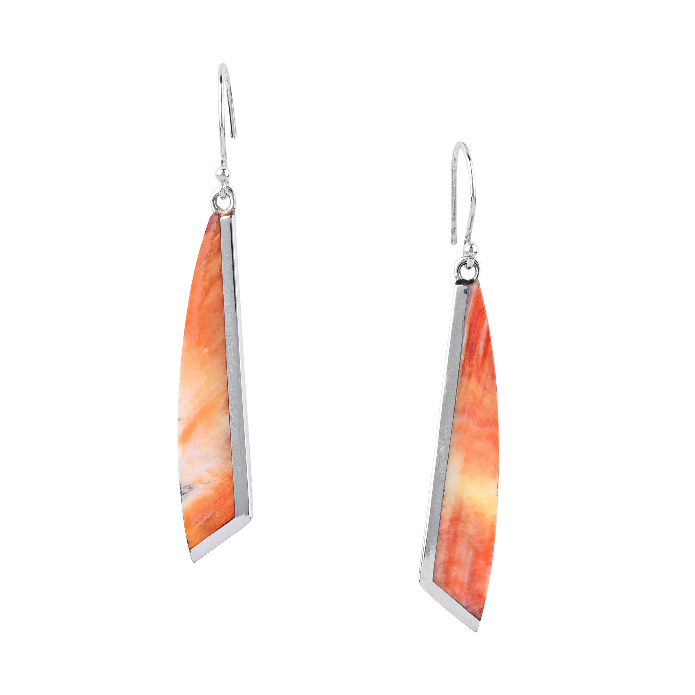 Silver Edge Earrings