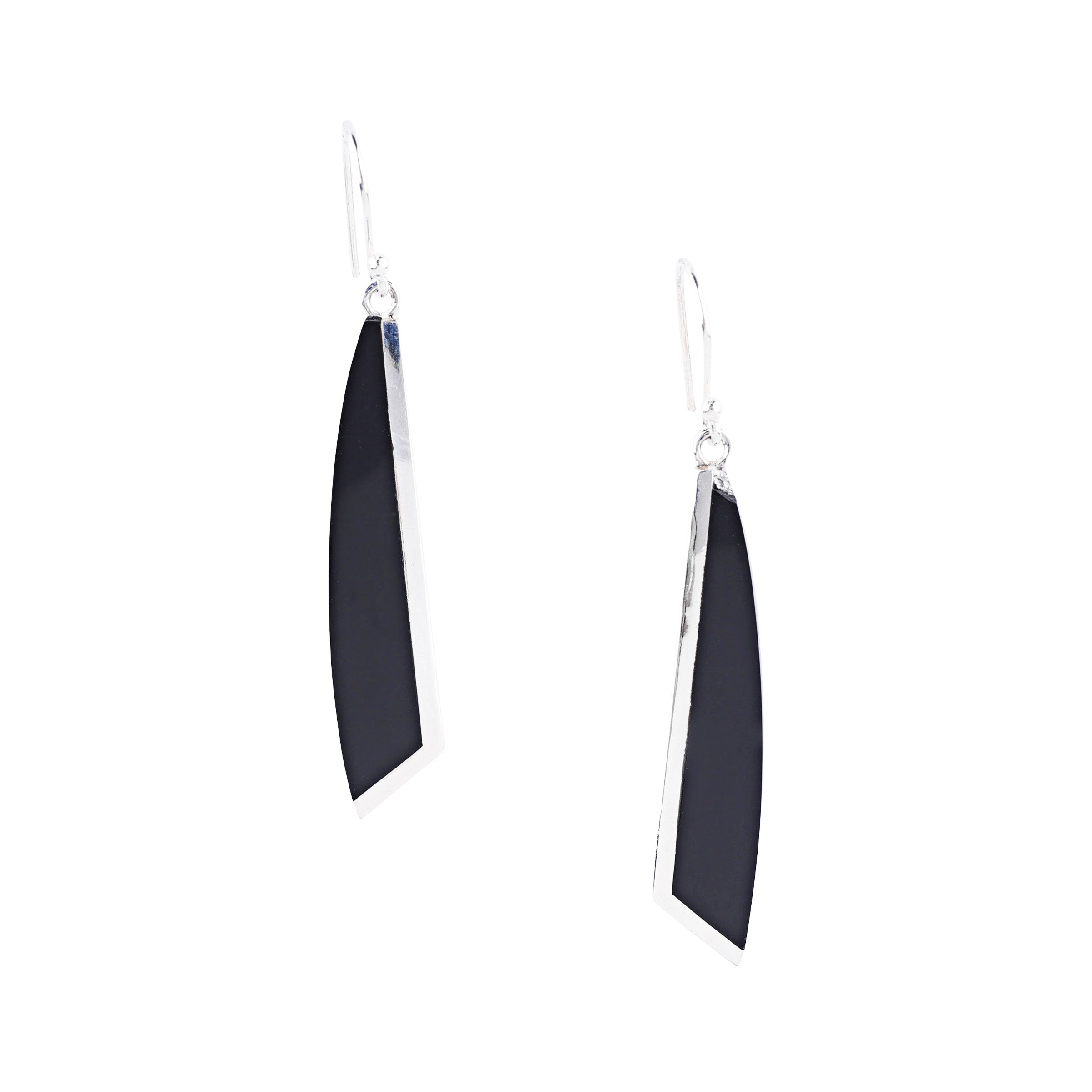 Silver Edge Earrings
