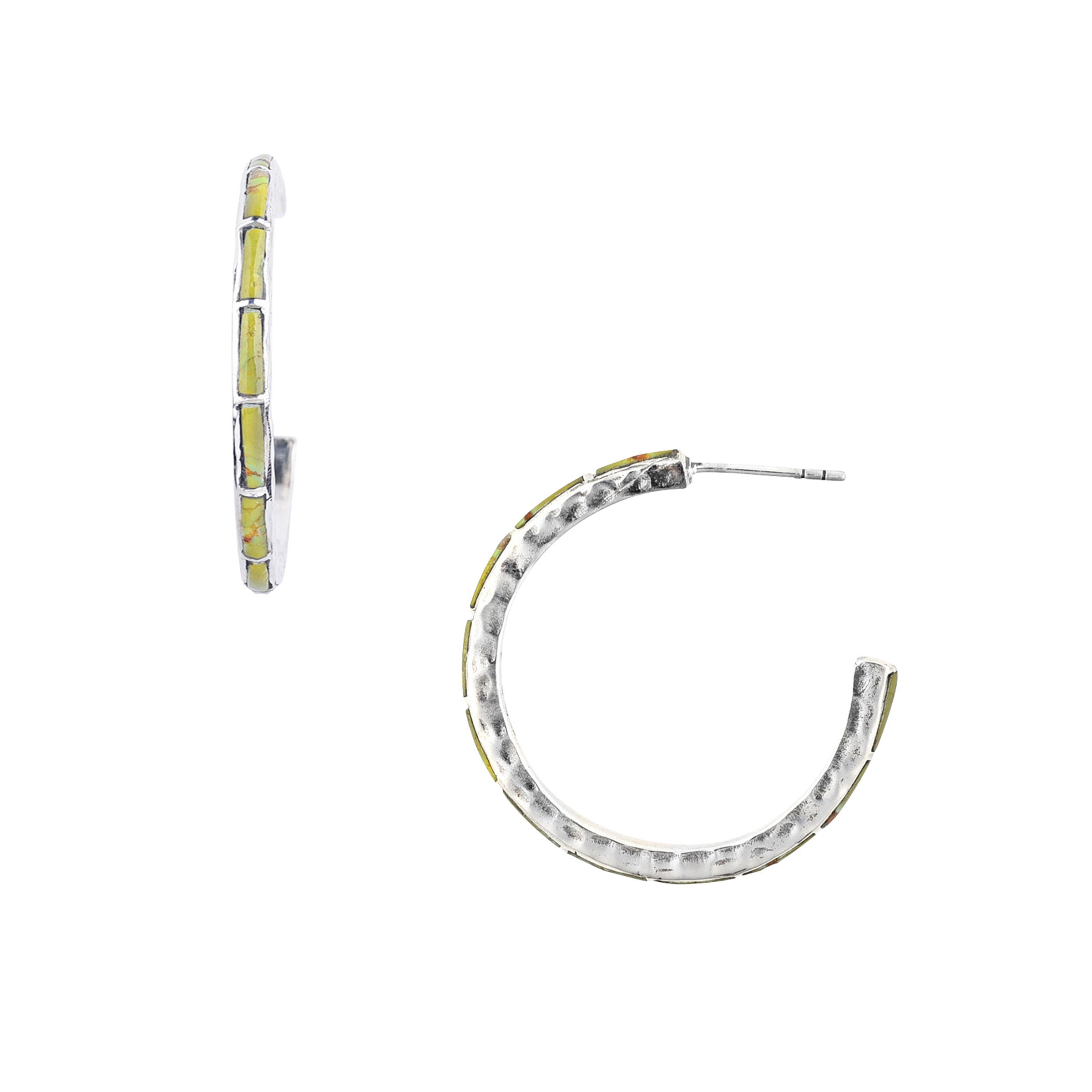 Hammered Hoop Earrings