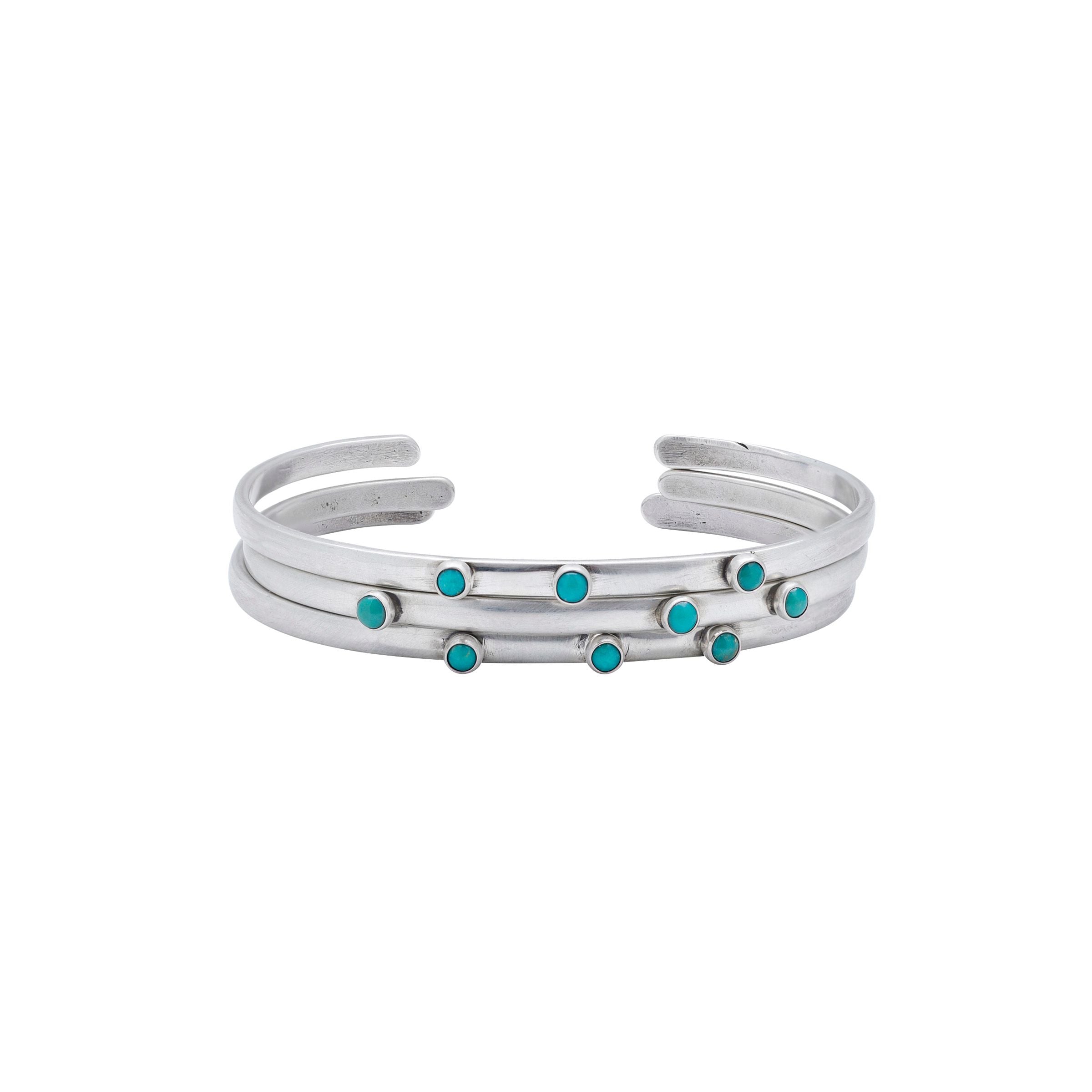 Dennis Hogan Turquoise Trio Cuff