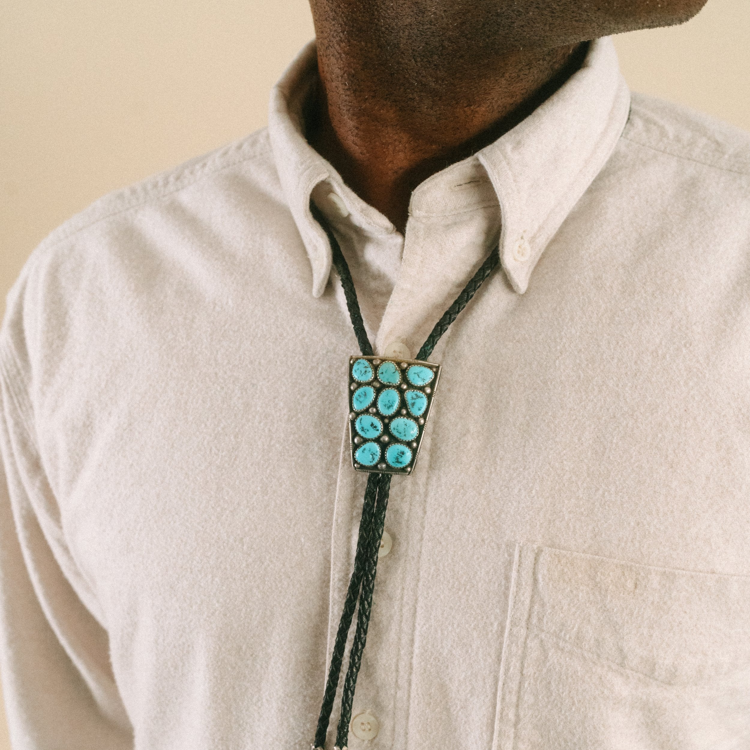 Vintage Navajo Bolo Tie, c. 1970's