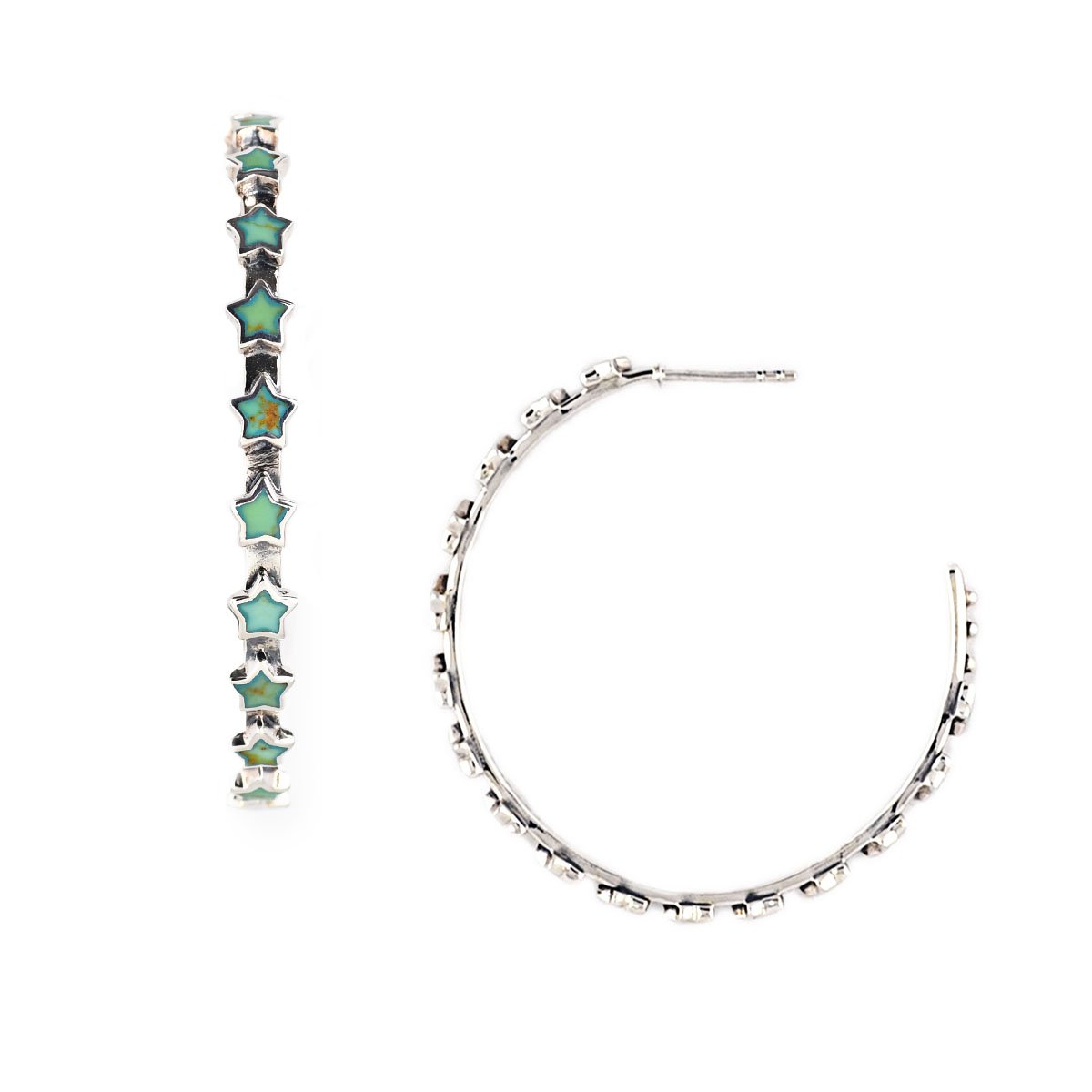 Bright Star Hoop Earrings