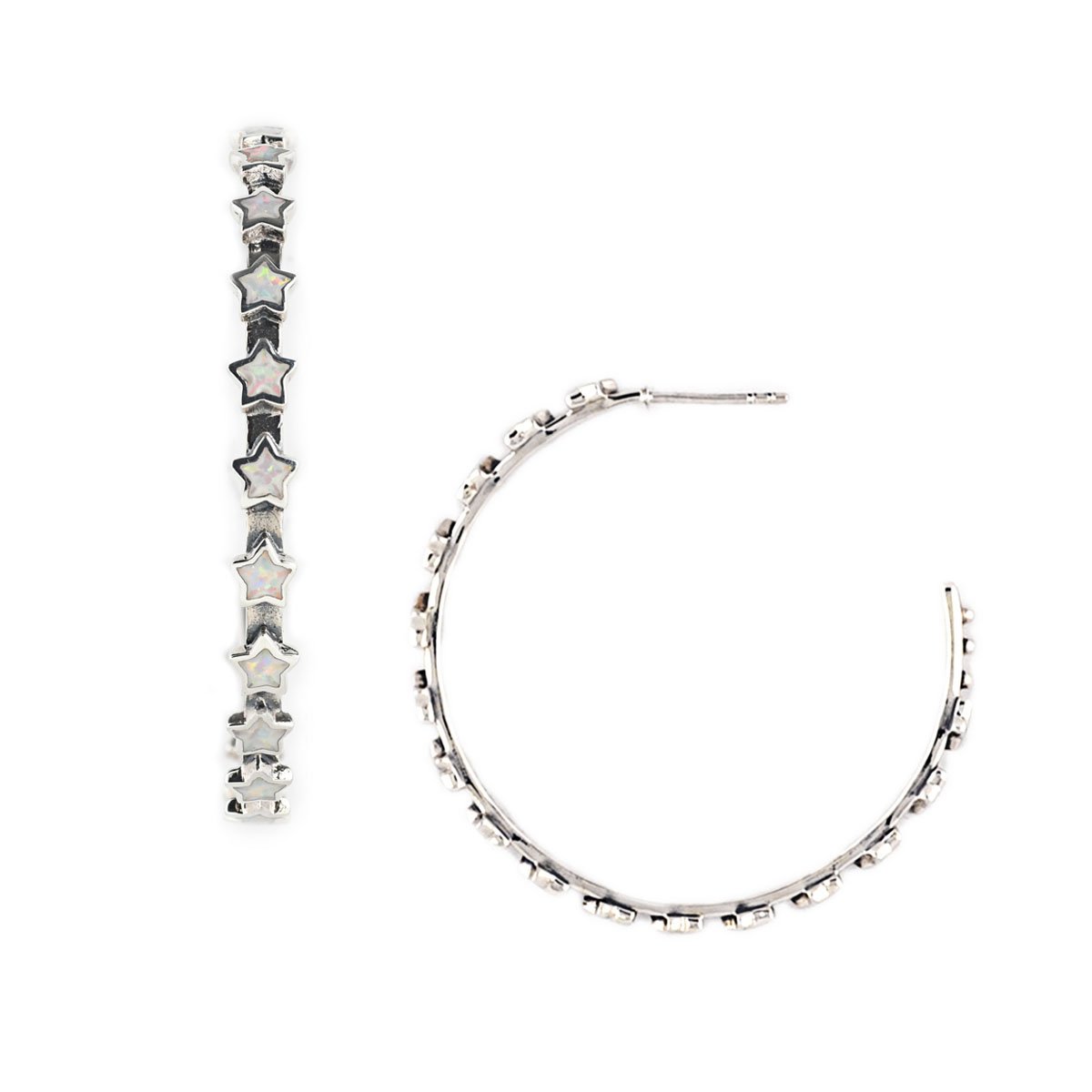 Bright Star Hoop Earrings
