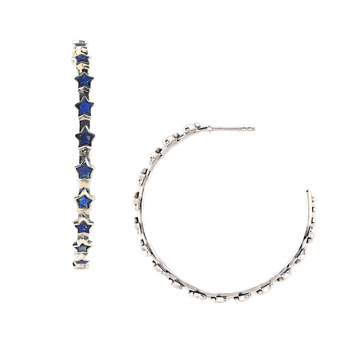 Bright Star Hoop Earrings