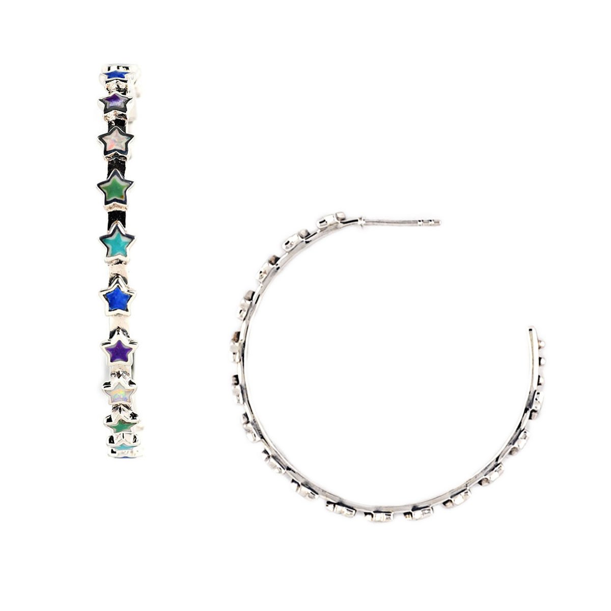 Bright Star Hoop Earrings