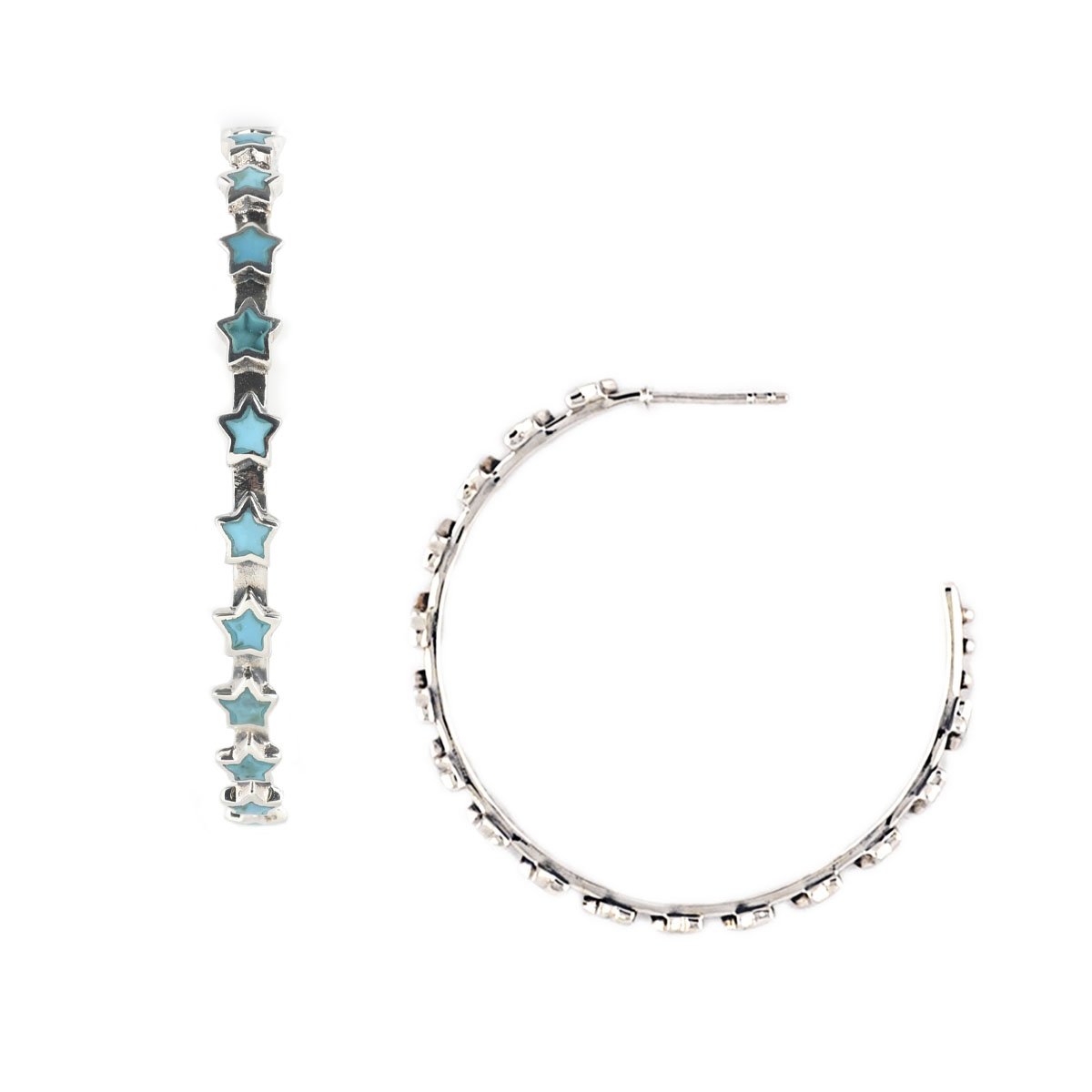 Bright Star Hoop Earrings