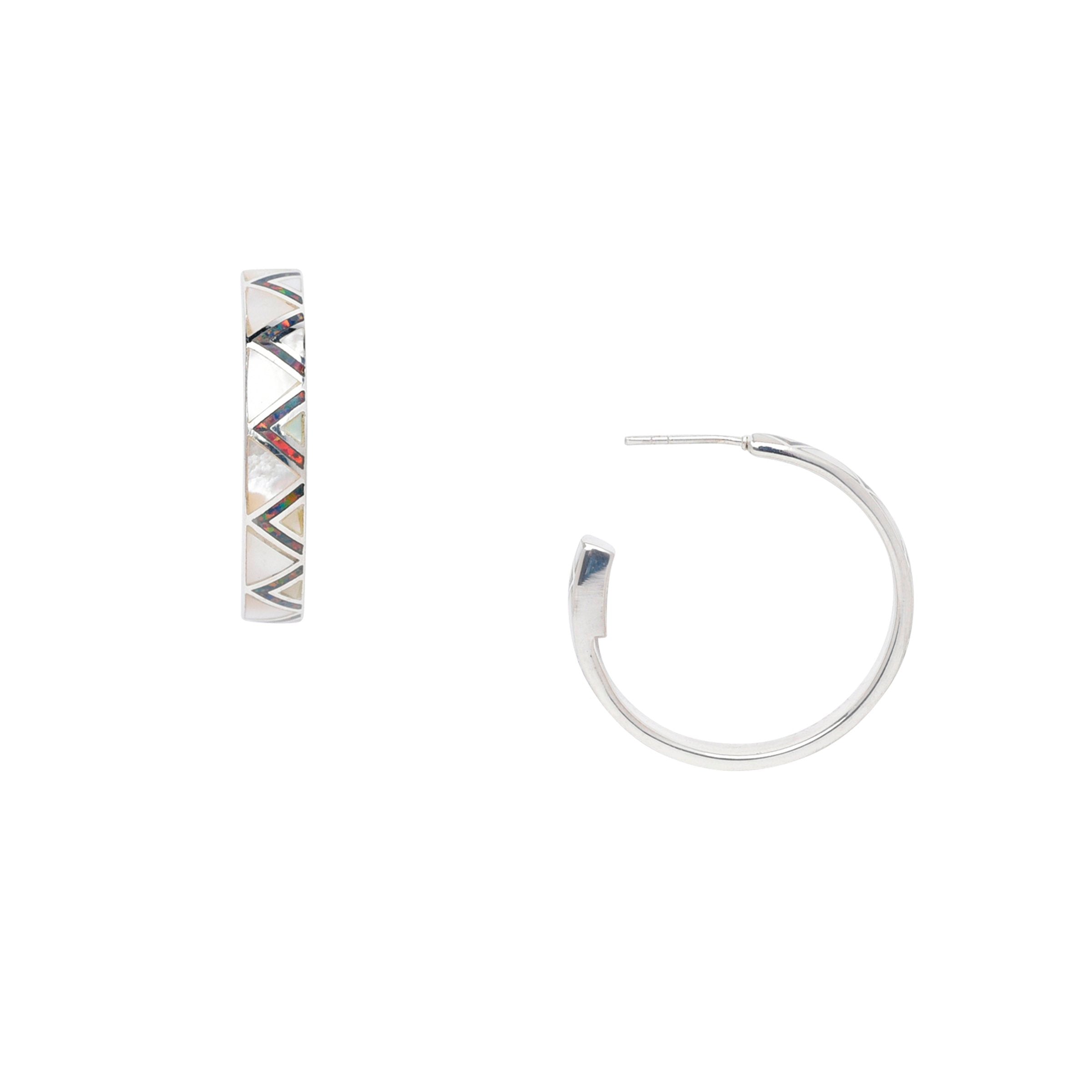 Serrated Hoop Earrings