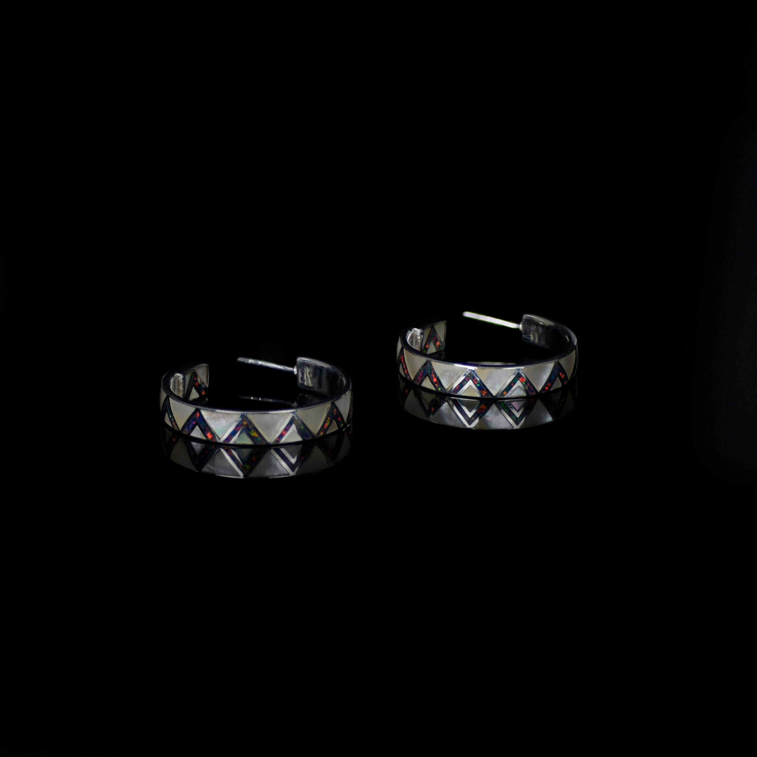 Serrated Hoop Earrings