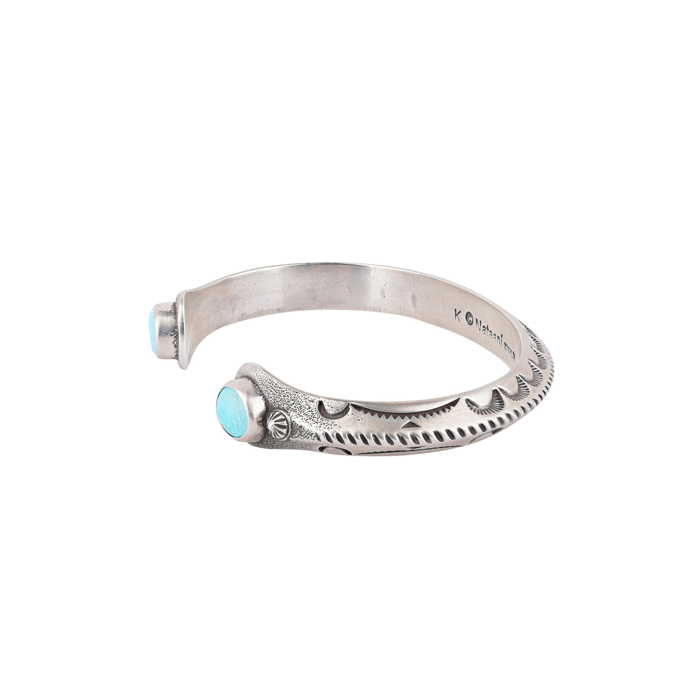 Karl Nataani Classic Turquoise Triangle Wire Cuff