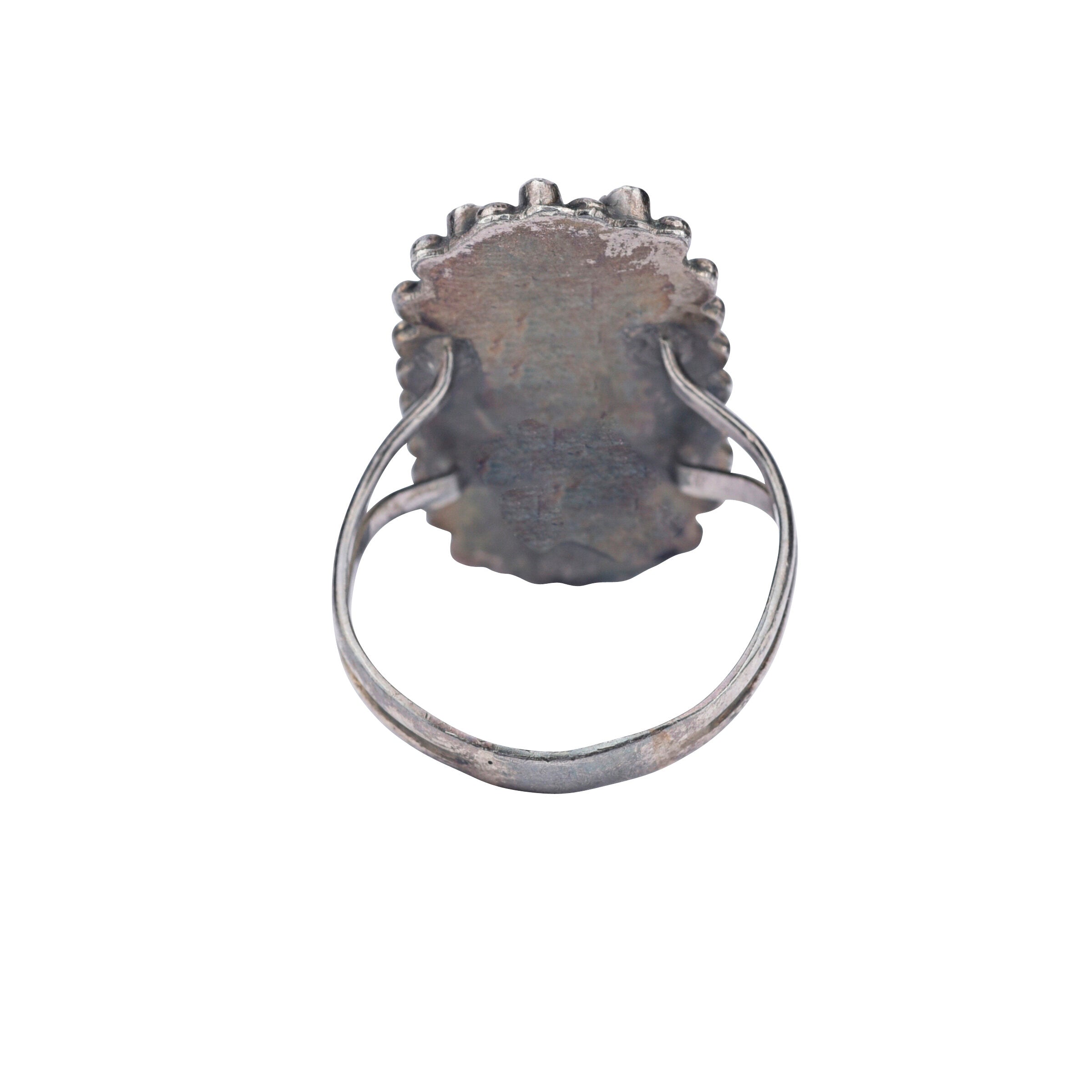 Vintage Zuni Petit Point Ring, c. 1950