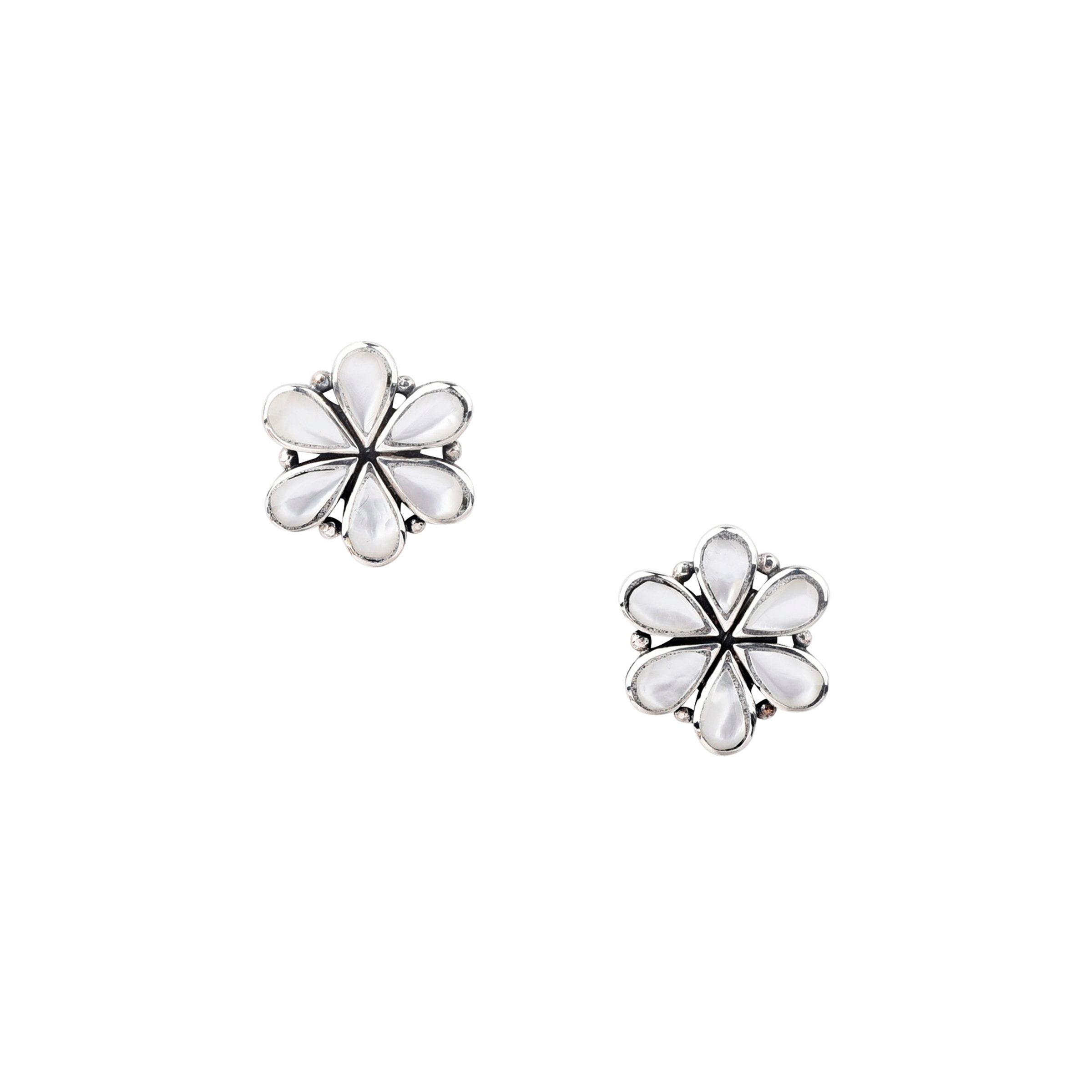 Inlay Daisy Earrings