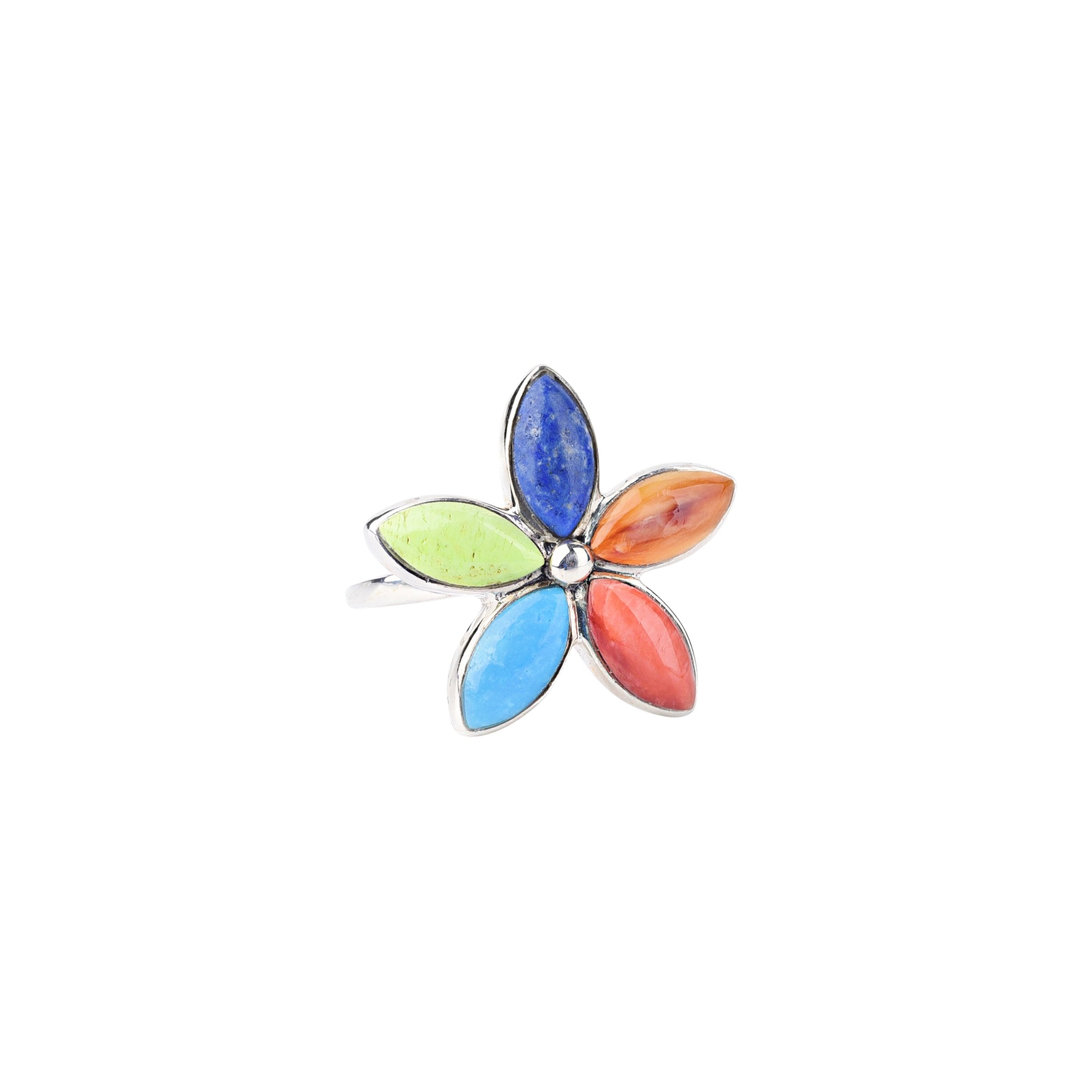 Inlay Flower Ring