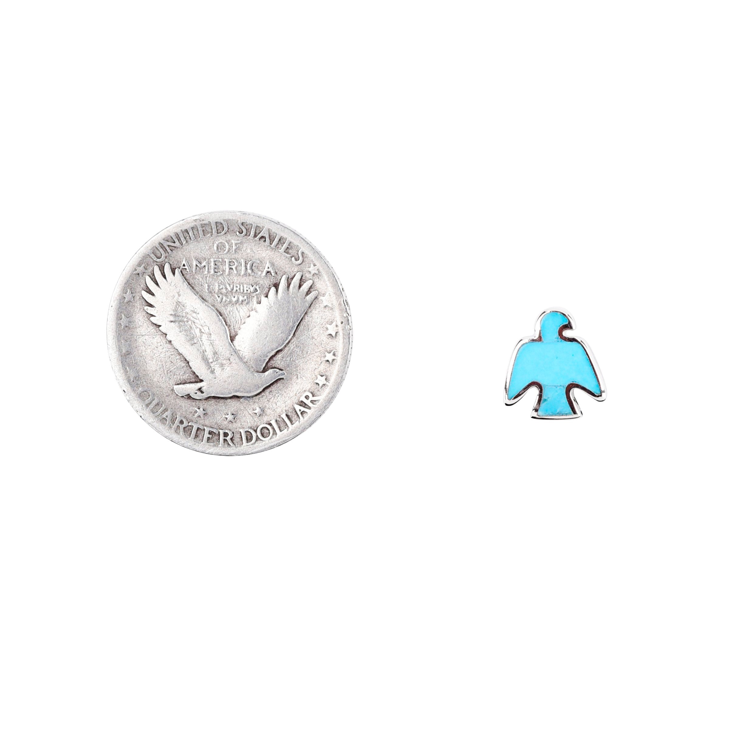 Peyote Bird Stud Earrings - Turquoise