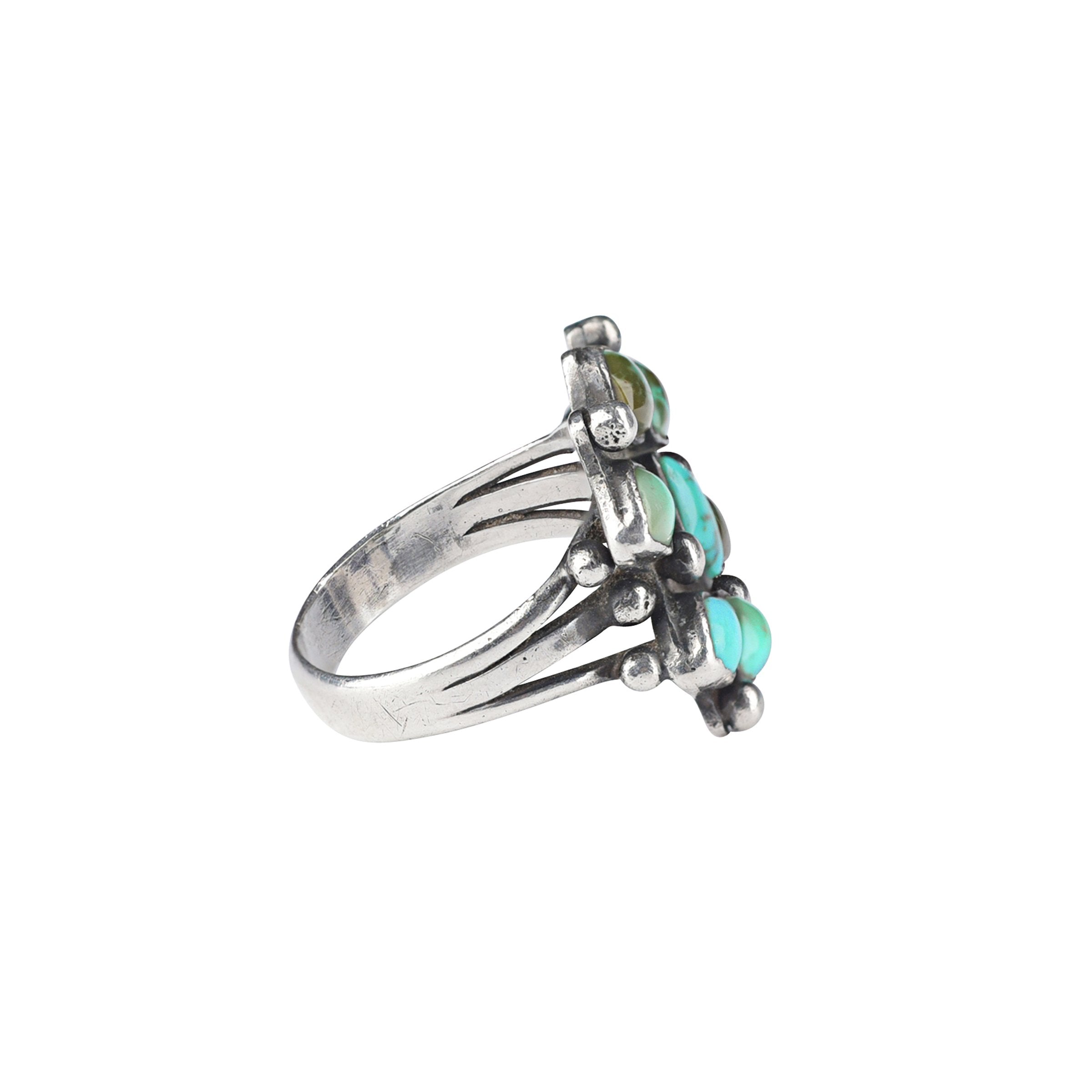 Vintage Cut Stone Ring - Size 10