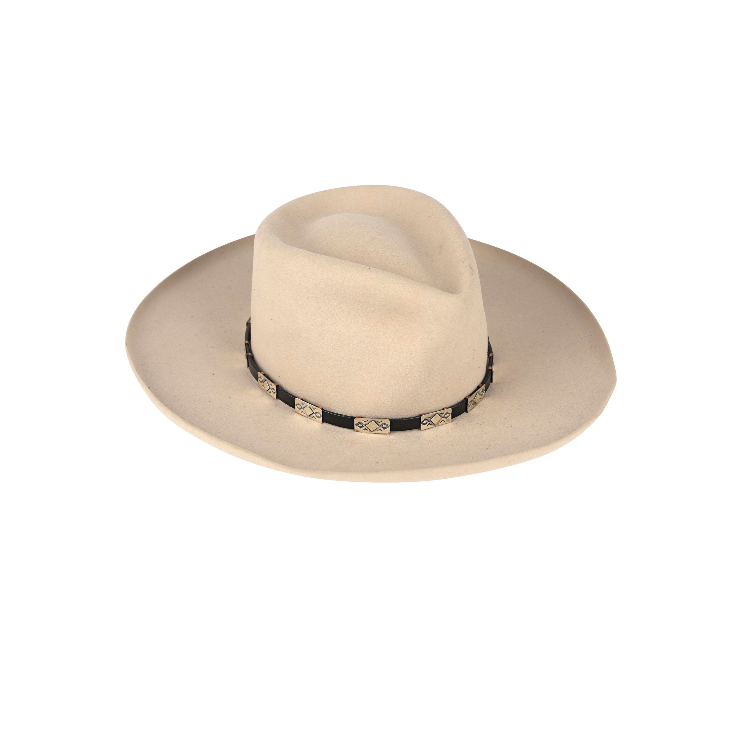 Rick Montano Stamped Concho Hat Band
