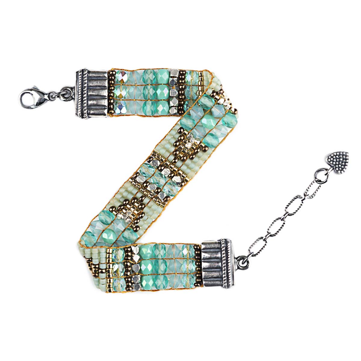 Chili Rose Beaded Bracelet