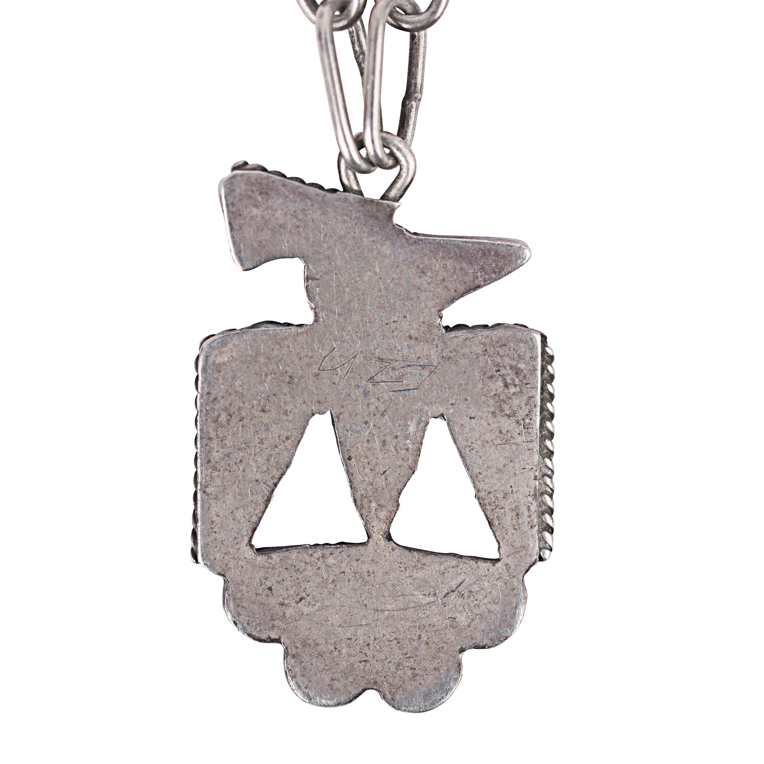 Vintage Zuni Thunderbird Necklace, c. 1950's