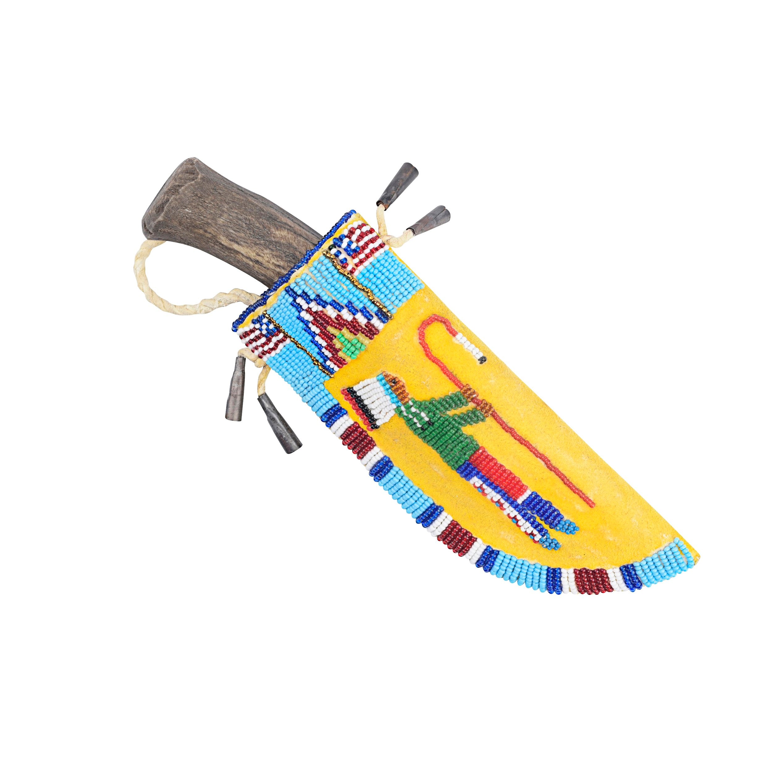 David Chavarria Knife and Beaded Sheath