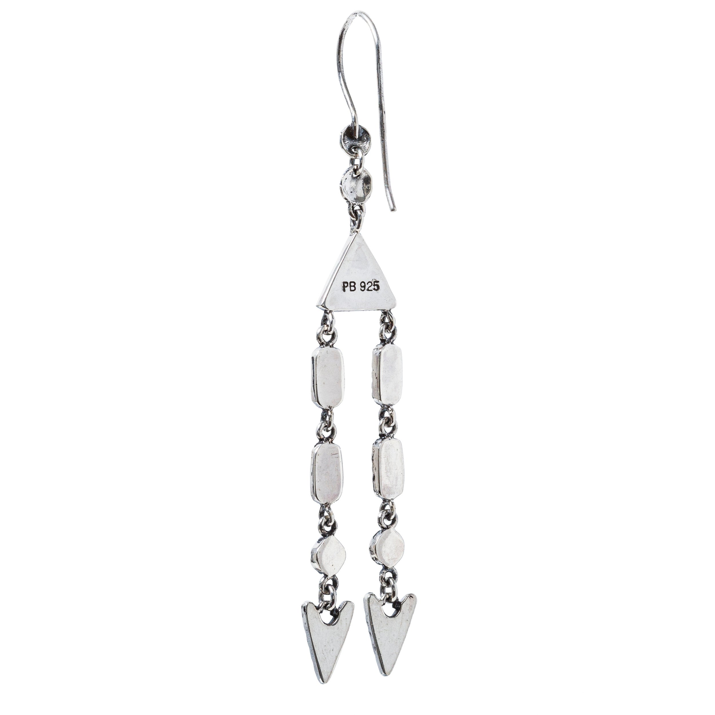 Red Coral Dangle Earrings