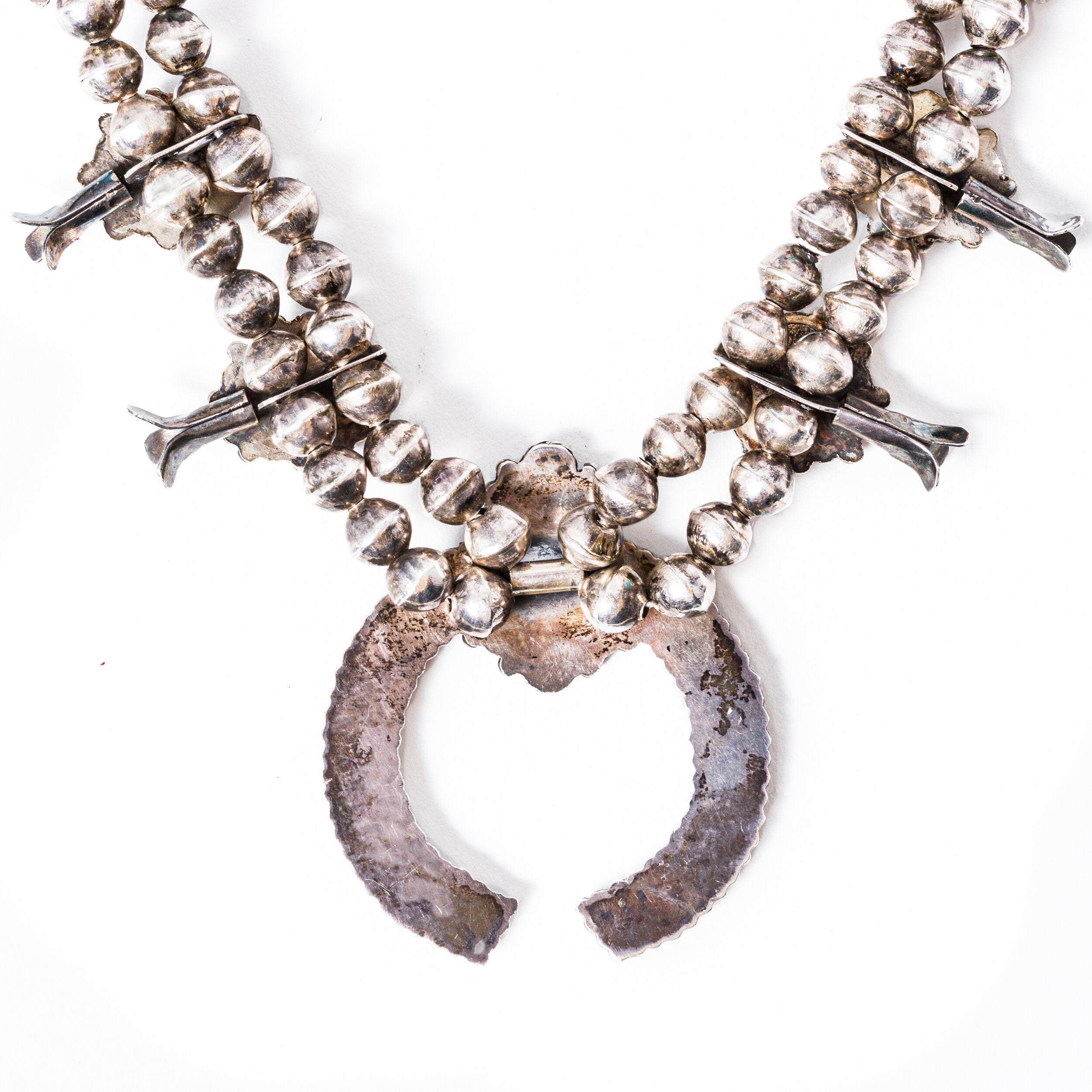 Vintage Zuni Squash Blossom Necklace, c. 1950