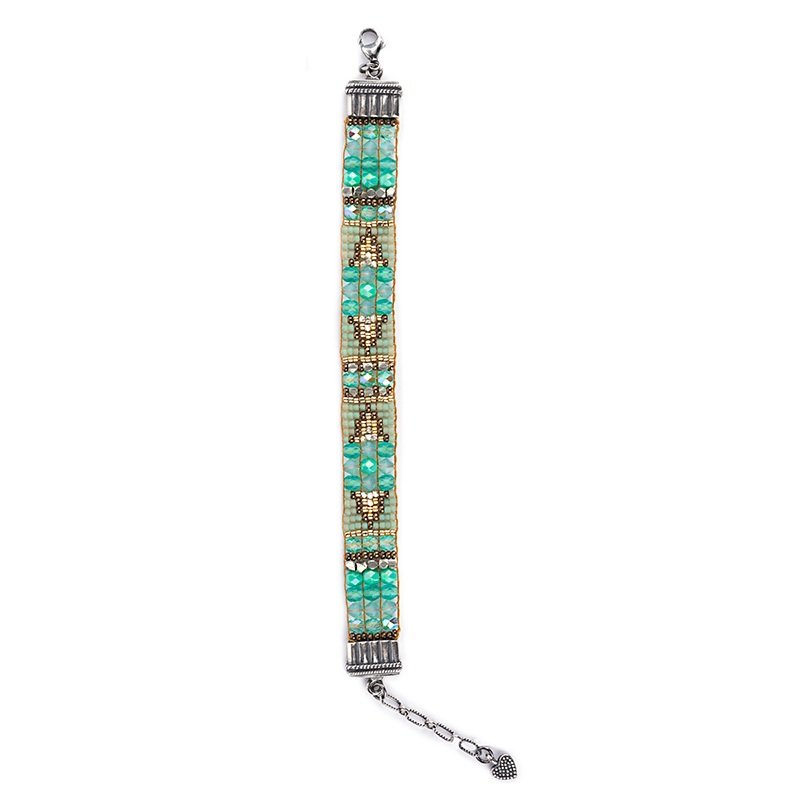 Chili Rose Beaded Bracelet