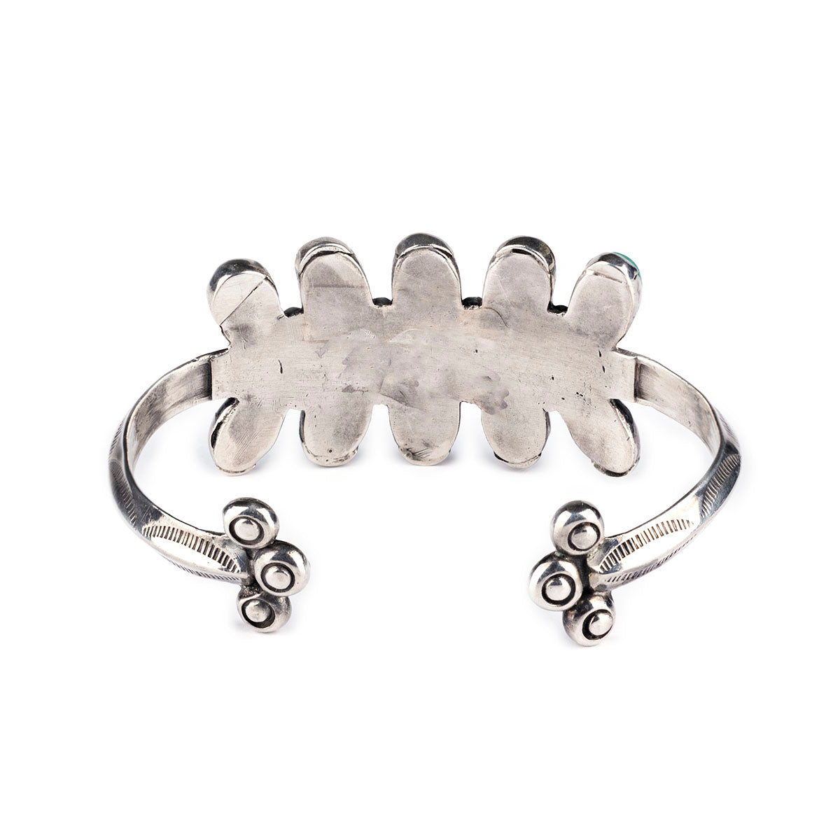 Vintage Turquoise Leaf Cuff