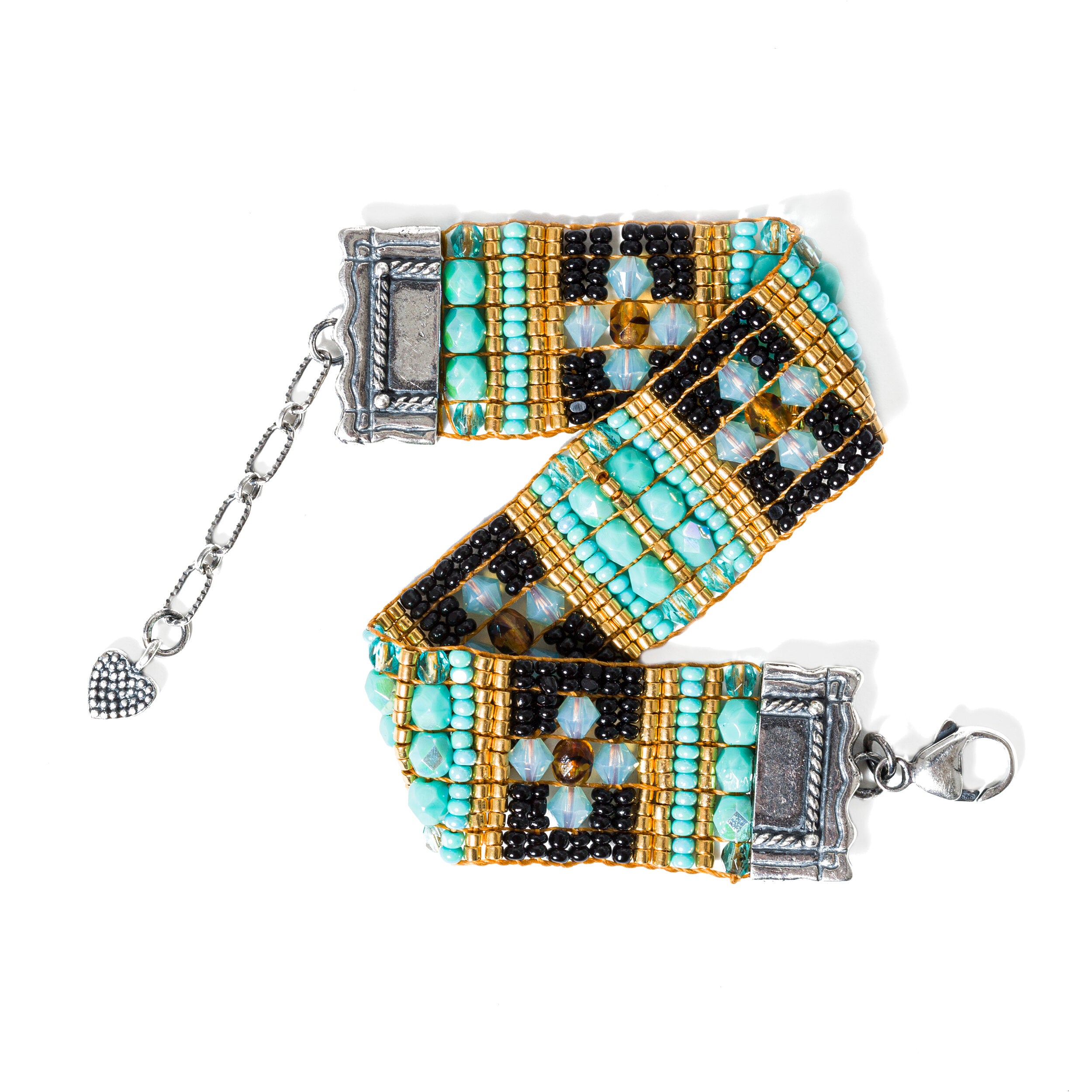 Chili Rose Patchwork Bracelet