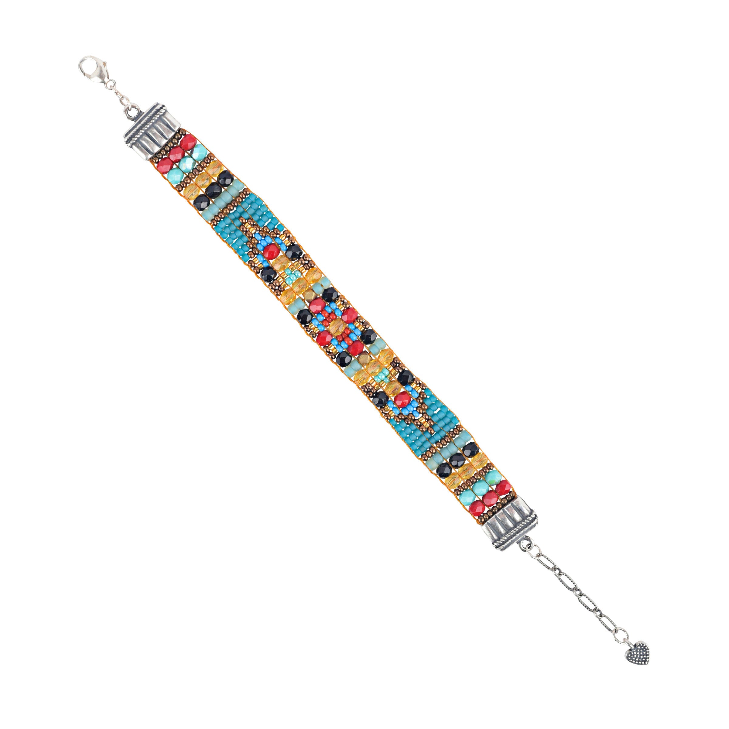 Chili Rose Beaded Bracelet