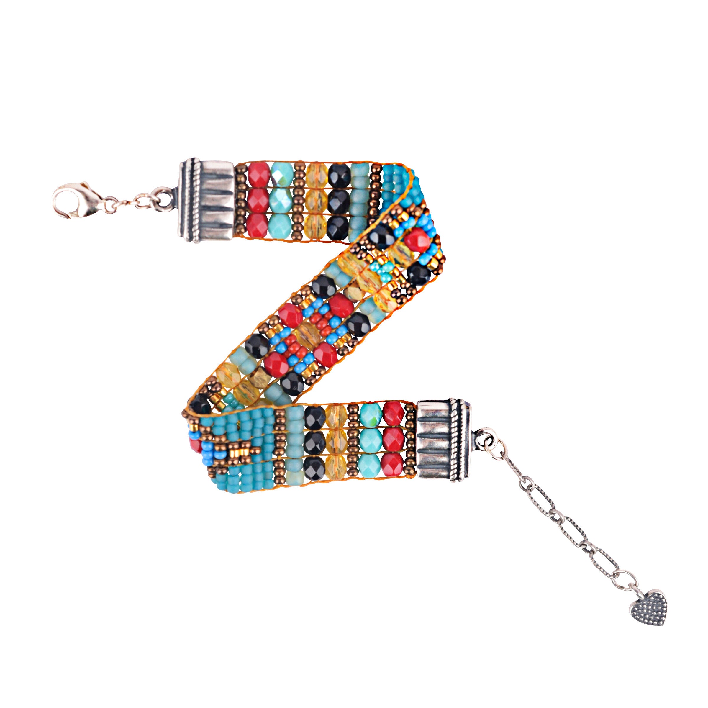 Chili Rose Beaded Bracelet