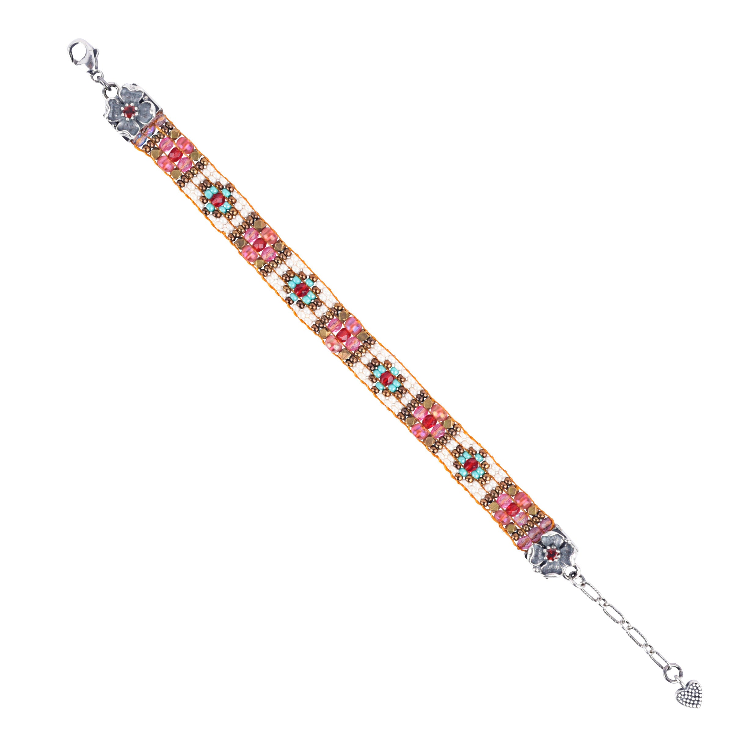 Chili Rose Beaded Bracelet