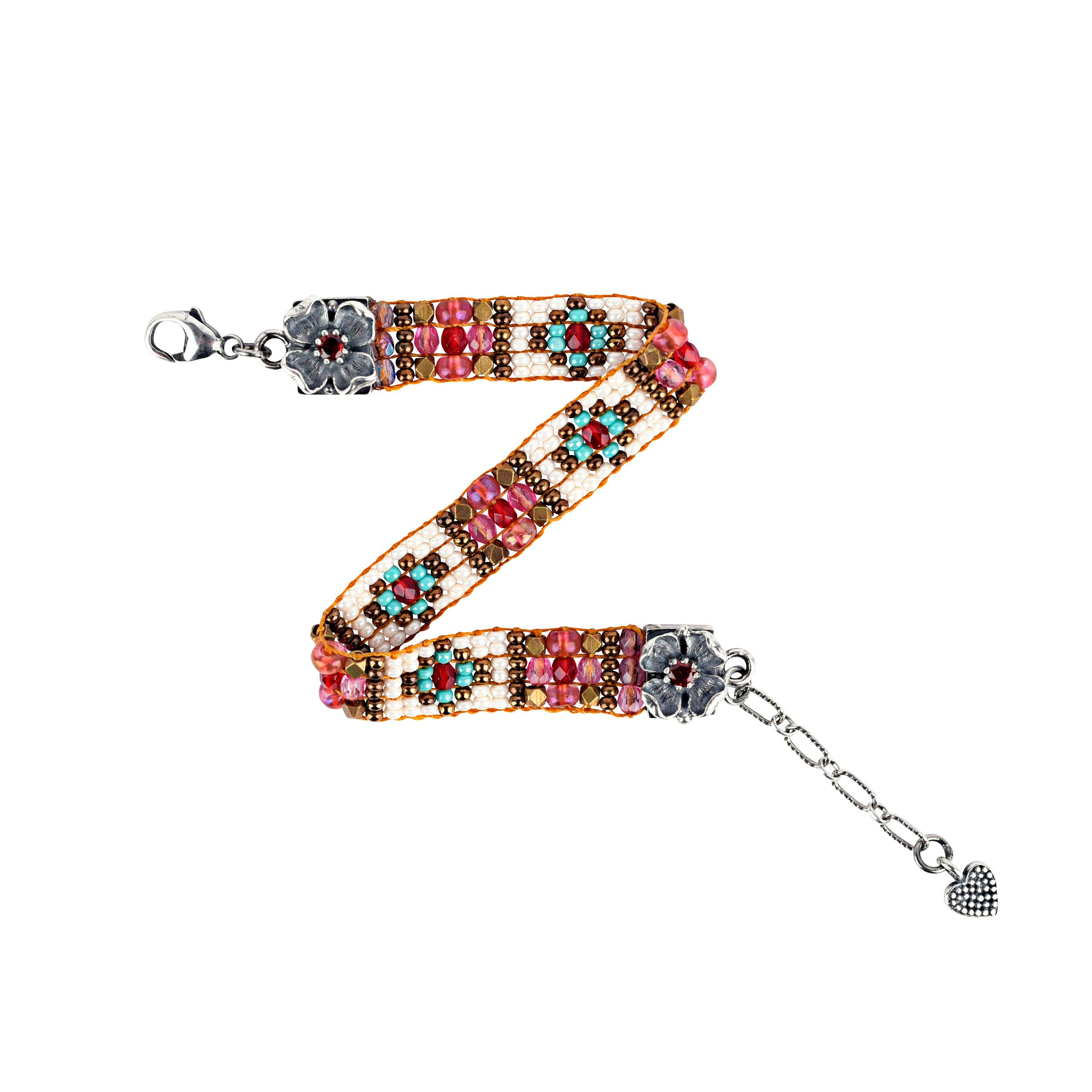 Chili Rose Beaded Bracelet