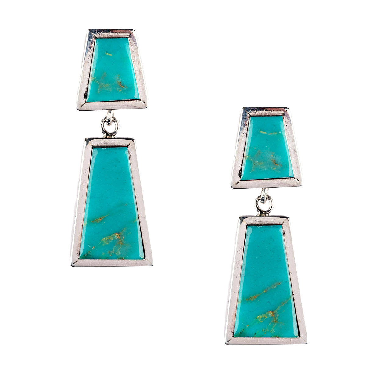 Tony Aguilar Jr. Turquoise Dangle Earrings