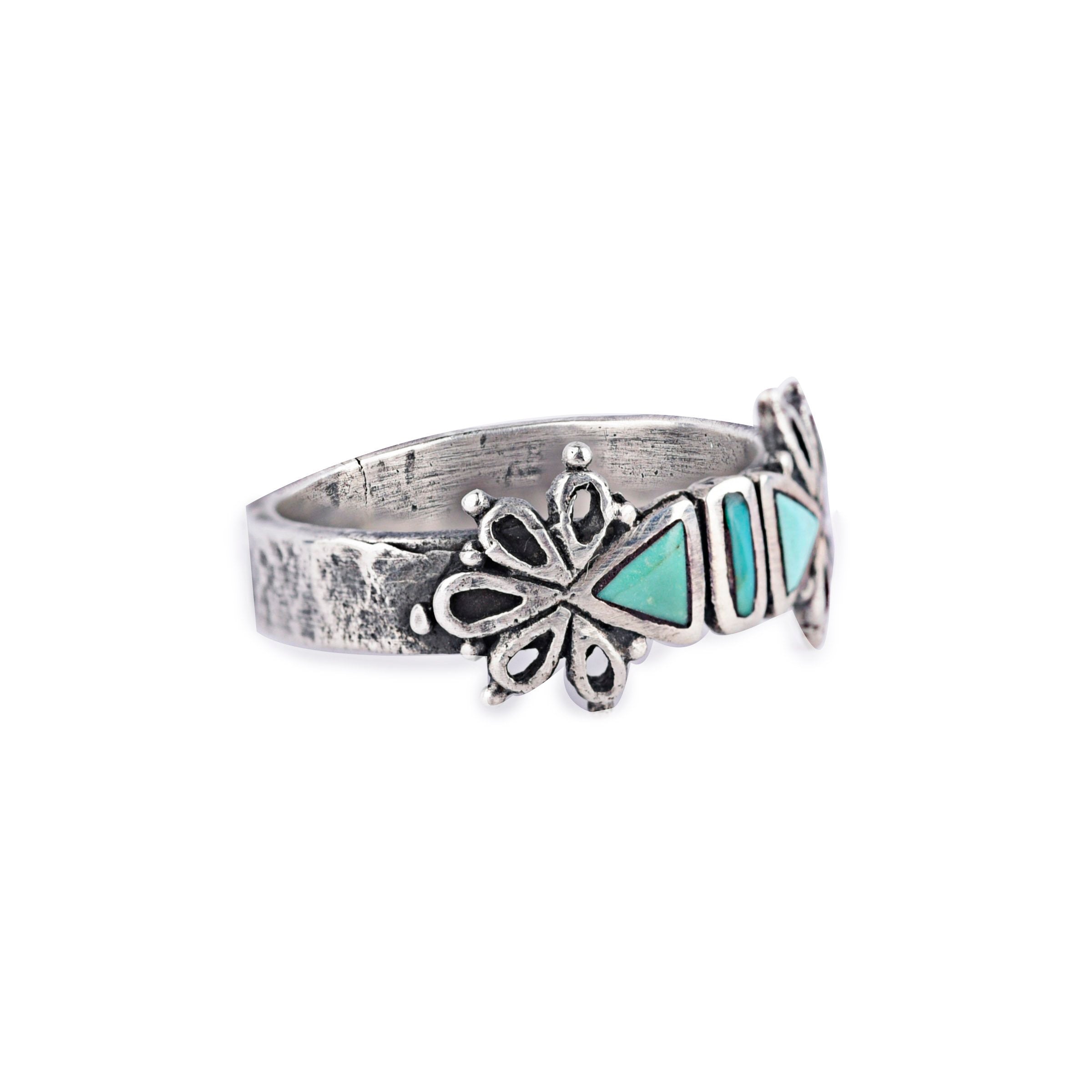 Turquoise Blossom Ring