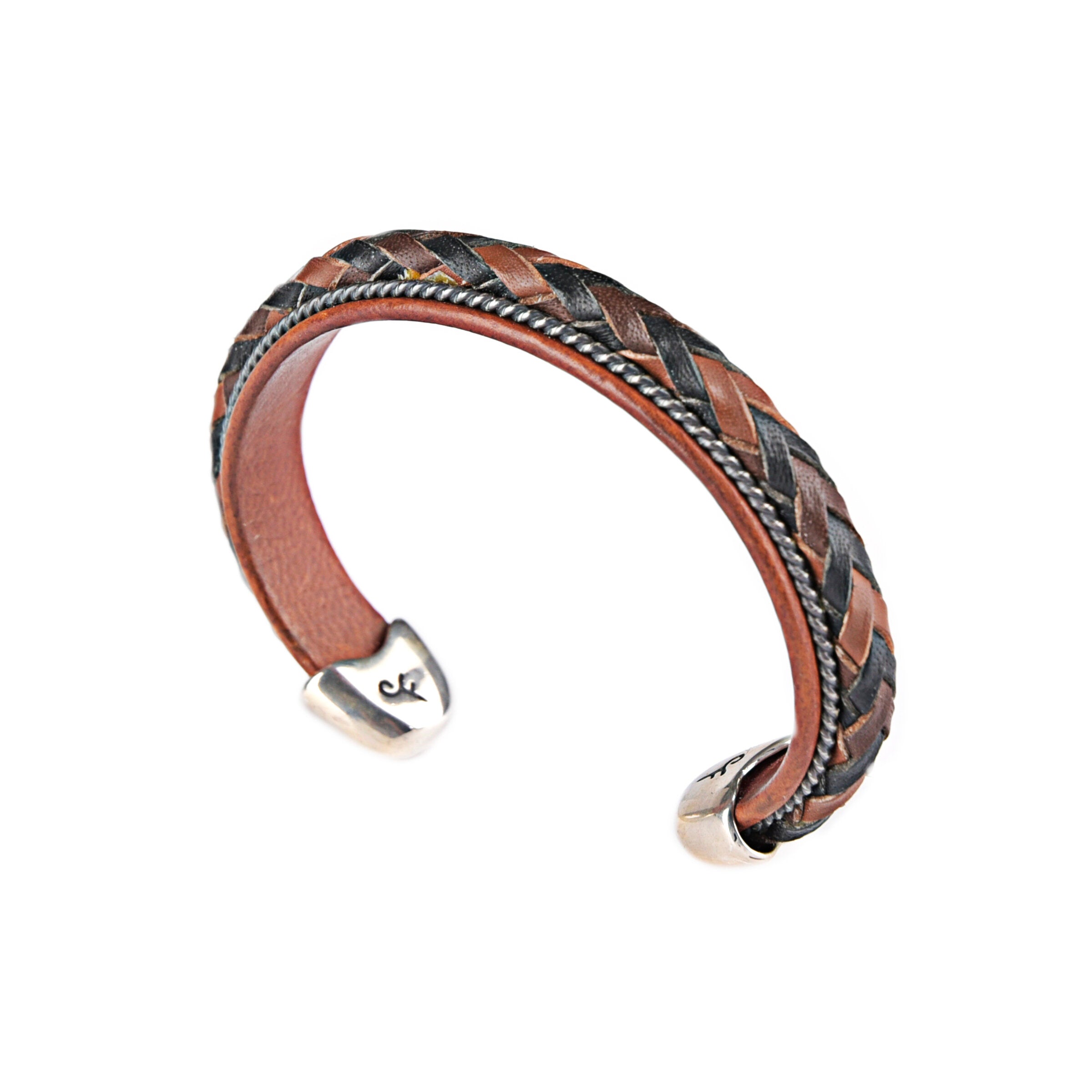 Charlie Favour Braided Leather Cuff
