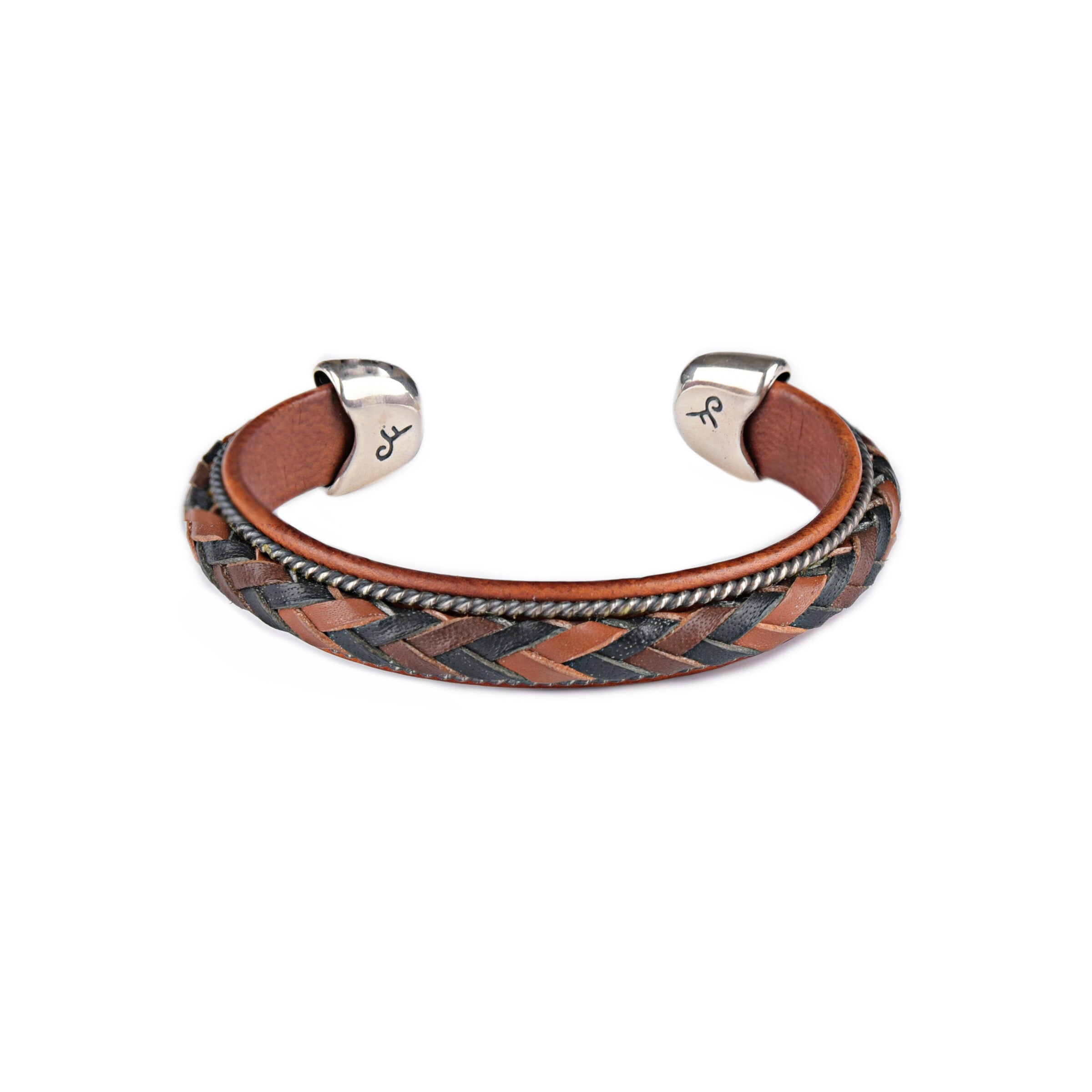 Charlie Favour Braided Leather Cuff